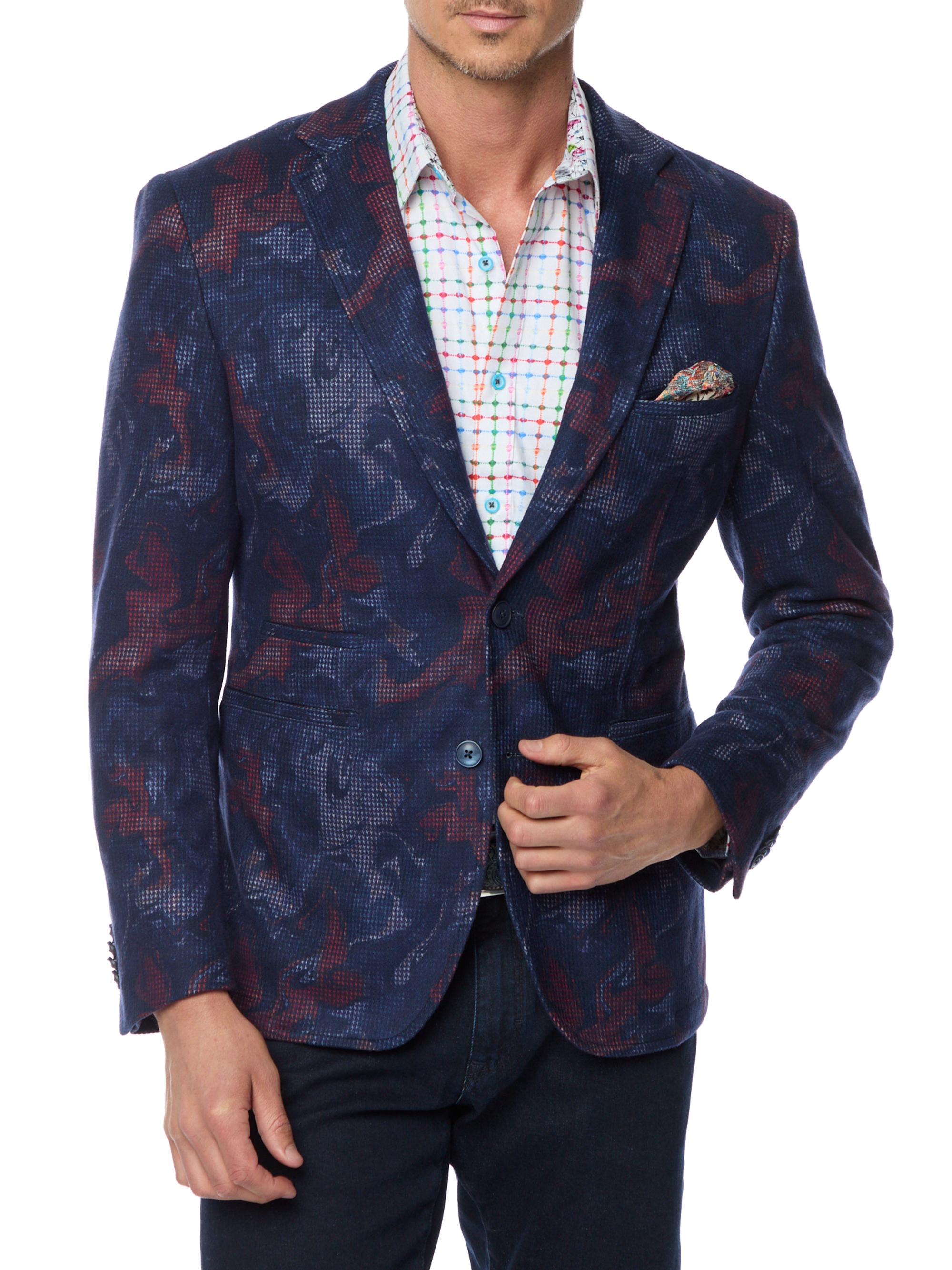 Robert Graham Men's Beckford Knit Sportcoat - Navy