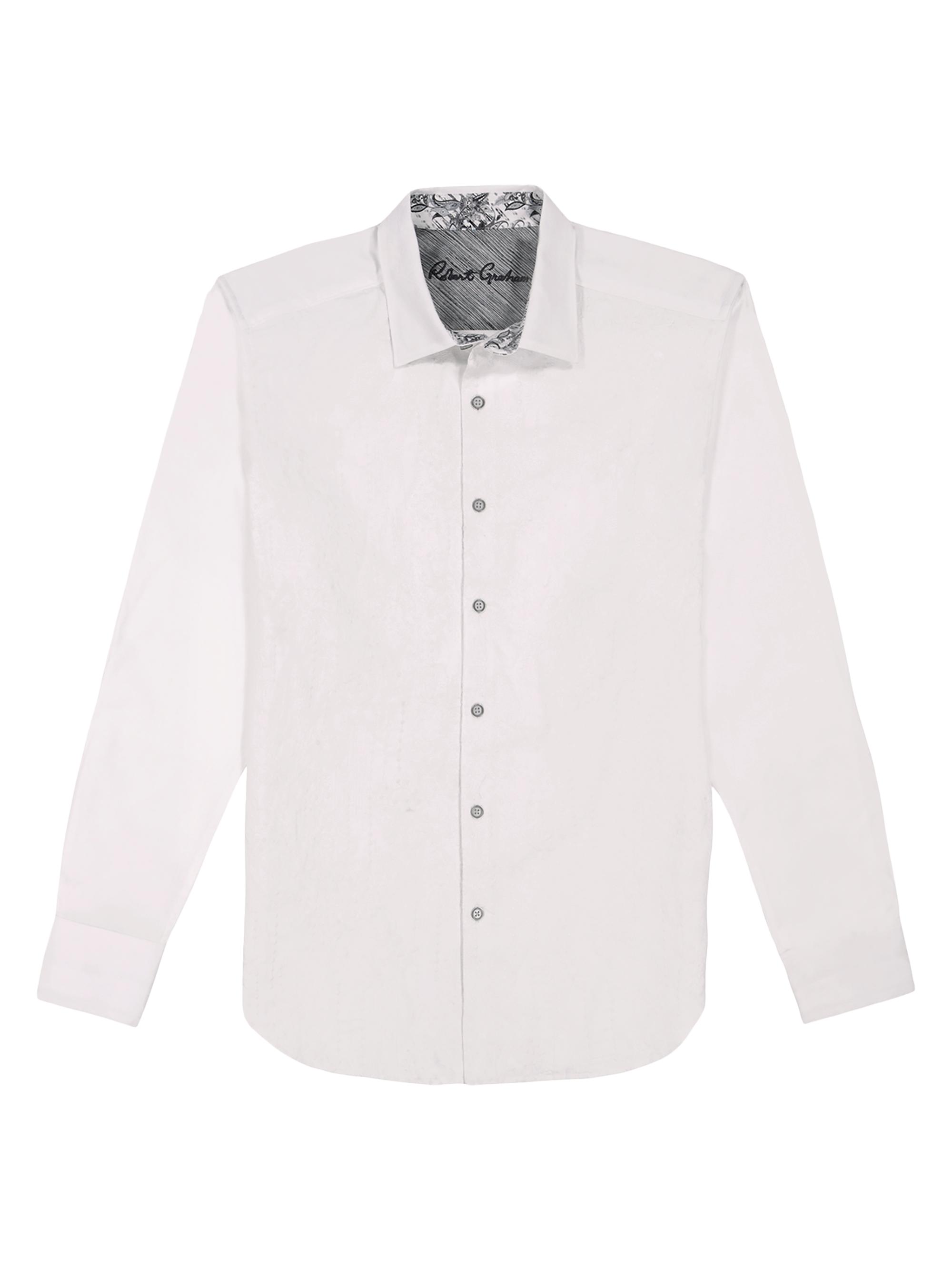 Robert Graham Men's Zanzibar Woven Shirt - White