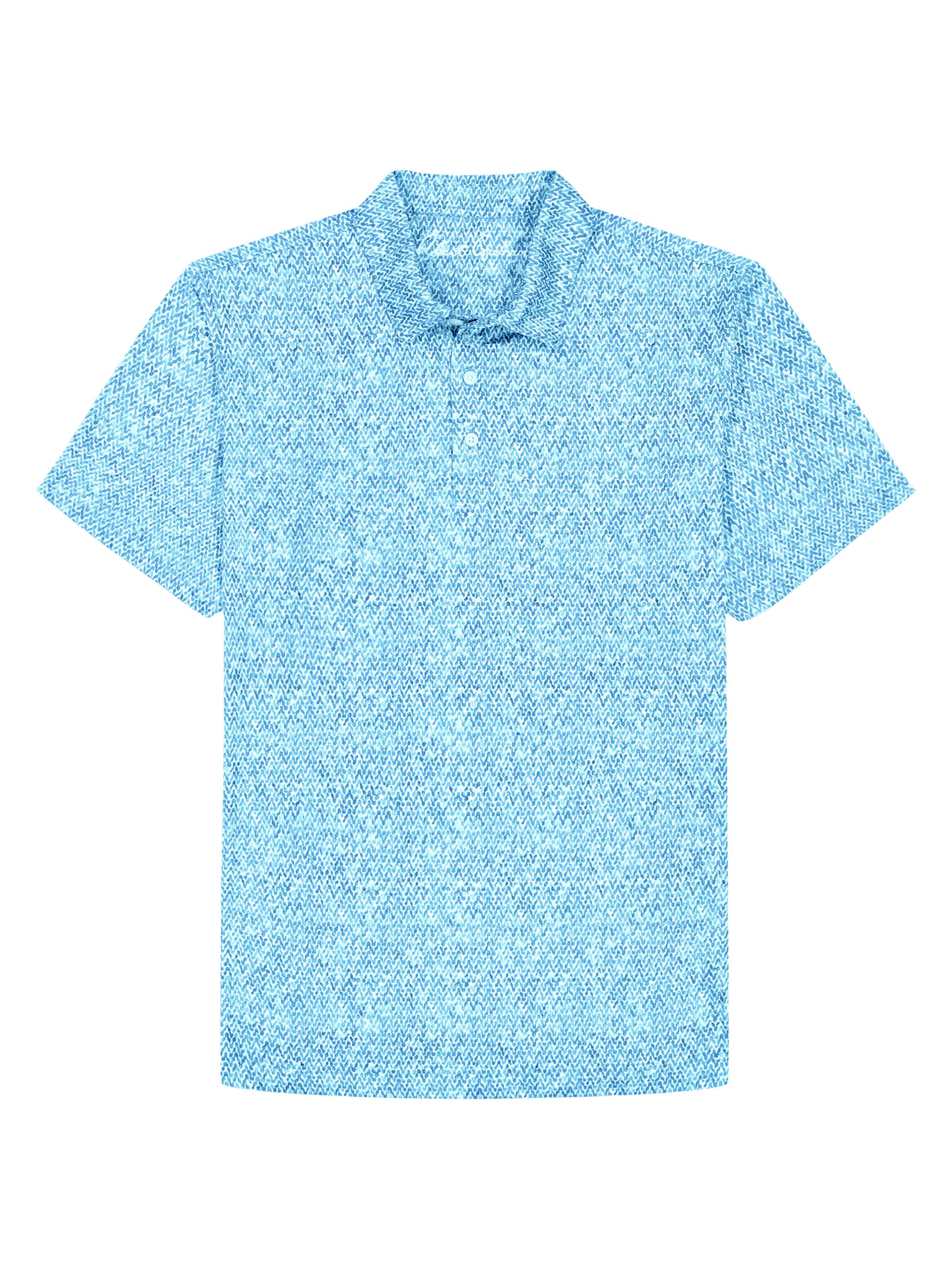 Robert Graham Men's Torin Printed Polo Shirt - Navy