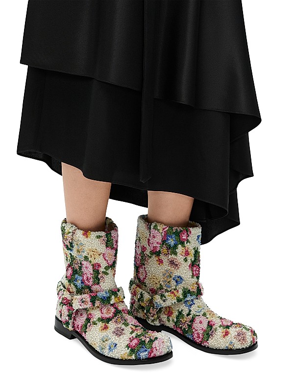Shop LOEWE Campo Beaded Leather Biker Boots | Saks Fifth Avenue Shop LOEWE Campo Beaded Leather Biker Boots | Saks Fifth Avenue