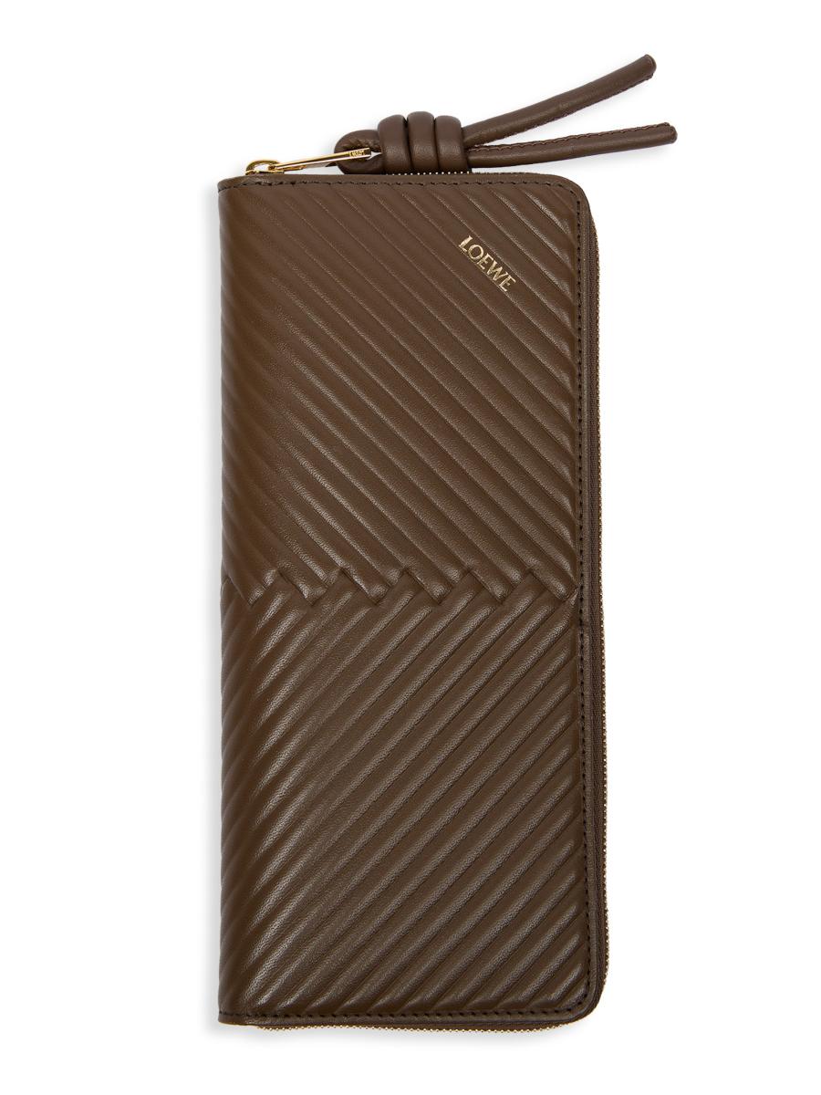 LOEWE Knot Diamond Slim Zip-Around Wallet | Saks Fifth Avenue