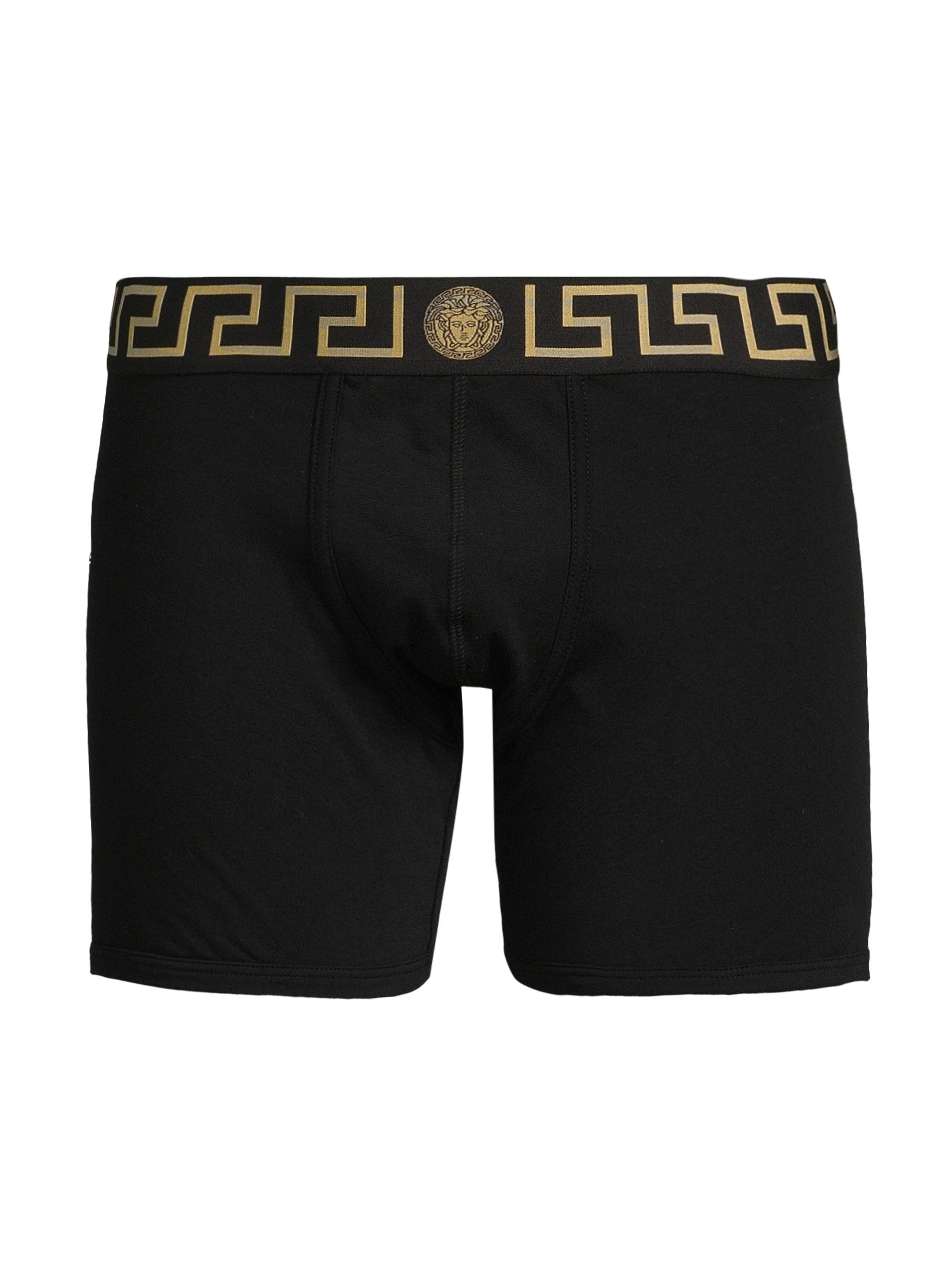 VERSACE 黒 パンツ サイズ5 Versace Greca Waistband Jersey Trunks | Saks Fifth Avenue