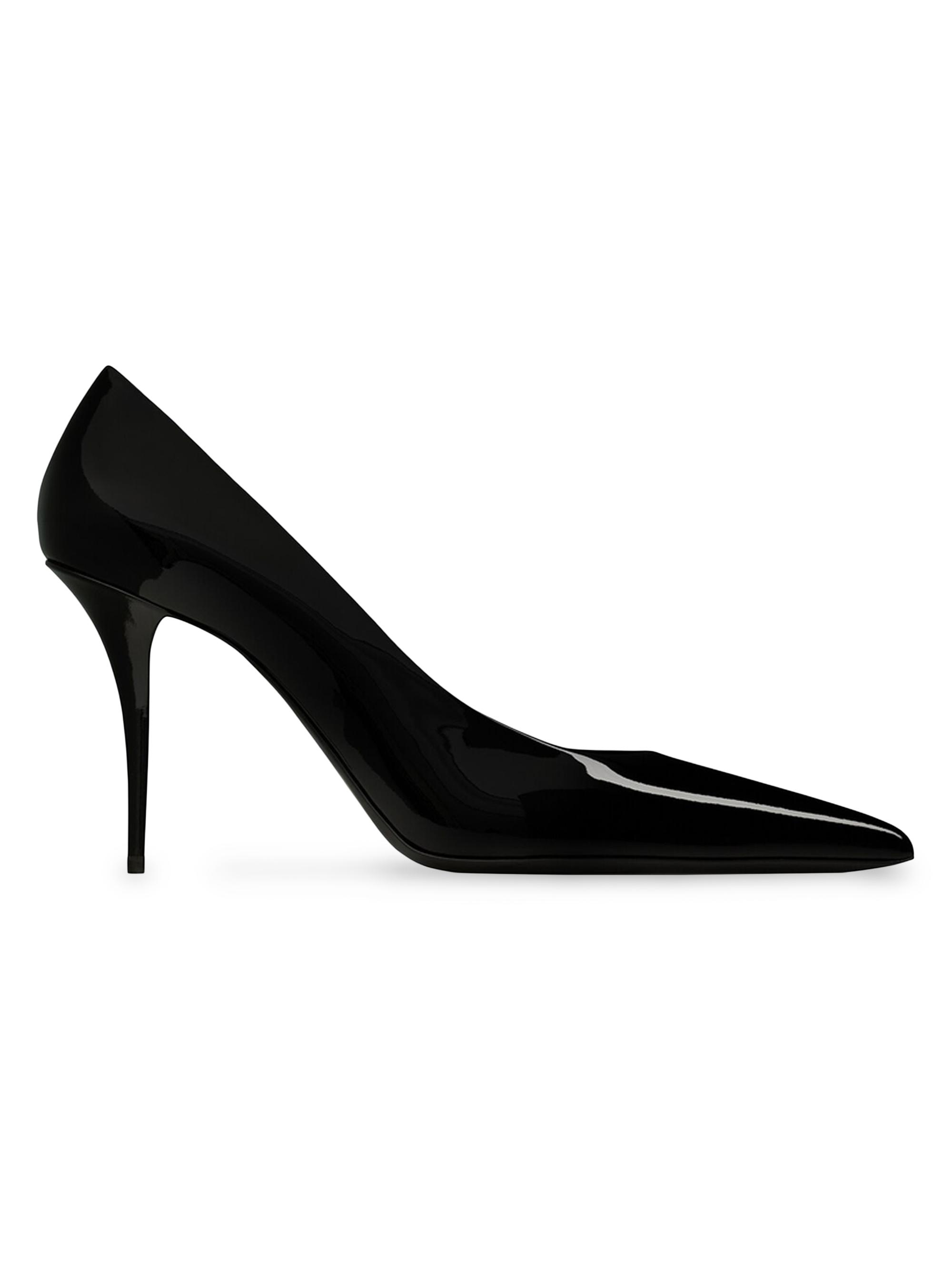 Saint Laurent Women's Norma Pumps in Patent Leather - Black