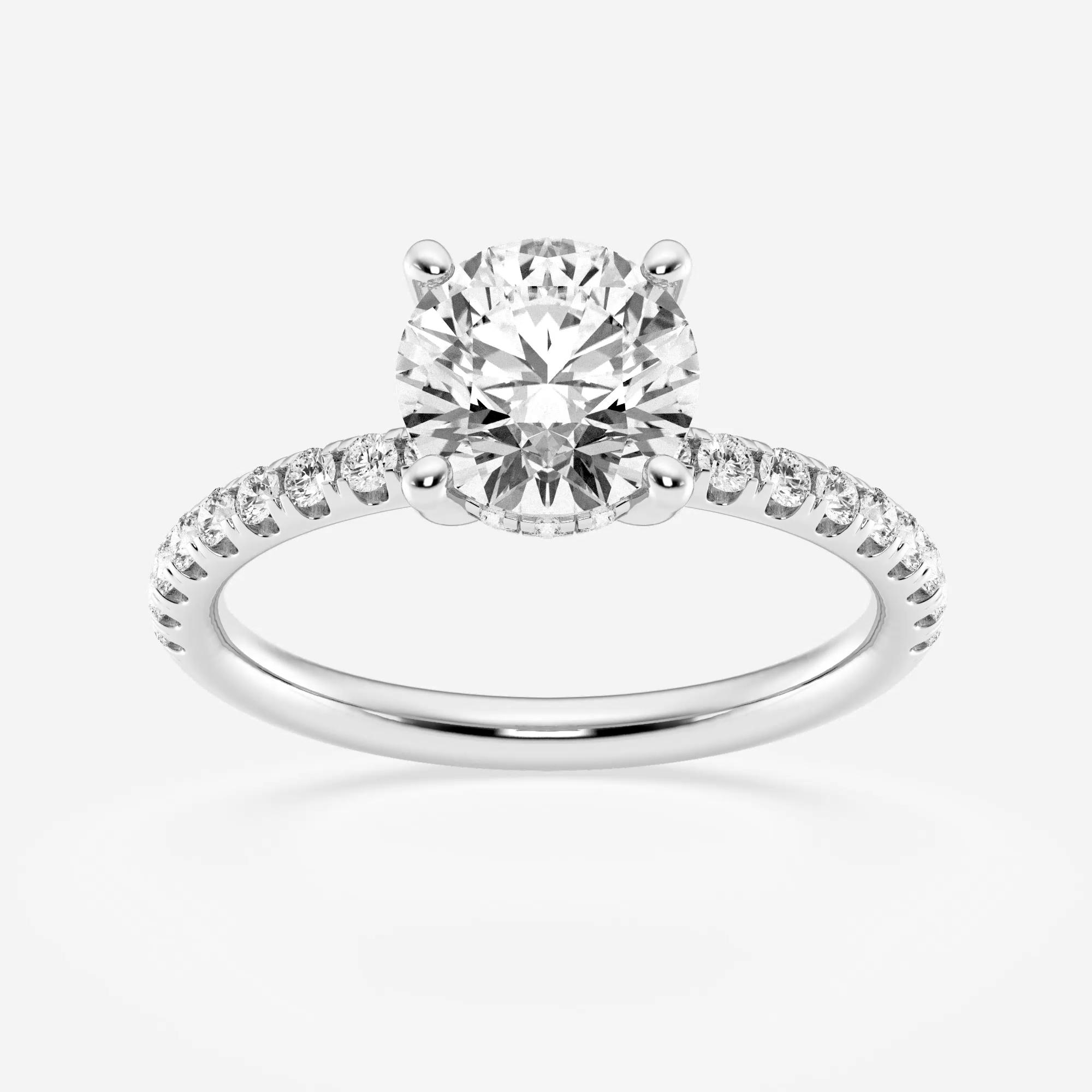 Saks Fifth Avenue Collection Women's 14K White Gold & Round Lab-Grown Diamond Hidden Halo Ring/0.80-3.41 TCW - 2.41 Tcw