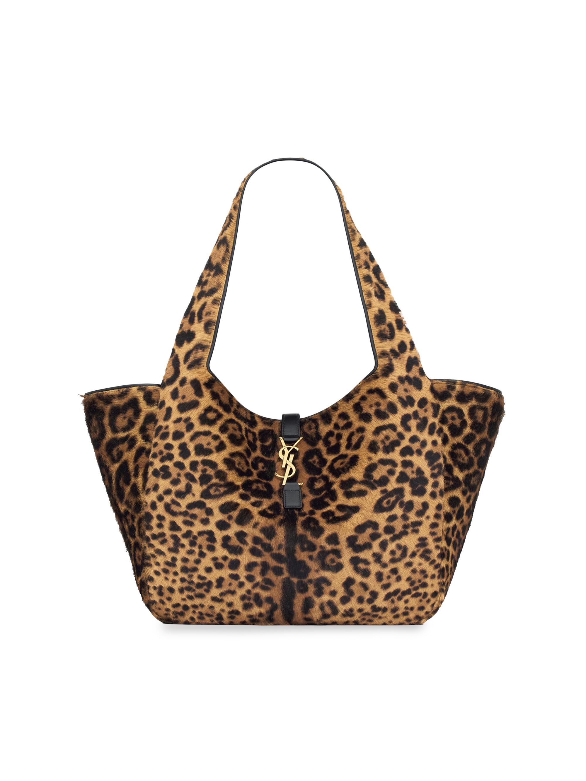 Saint Laurent Le 5 a 7 Bea Tote Bag in Grained Leather