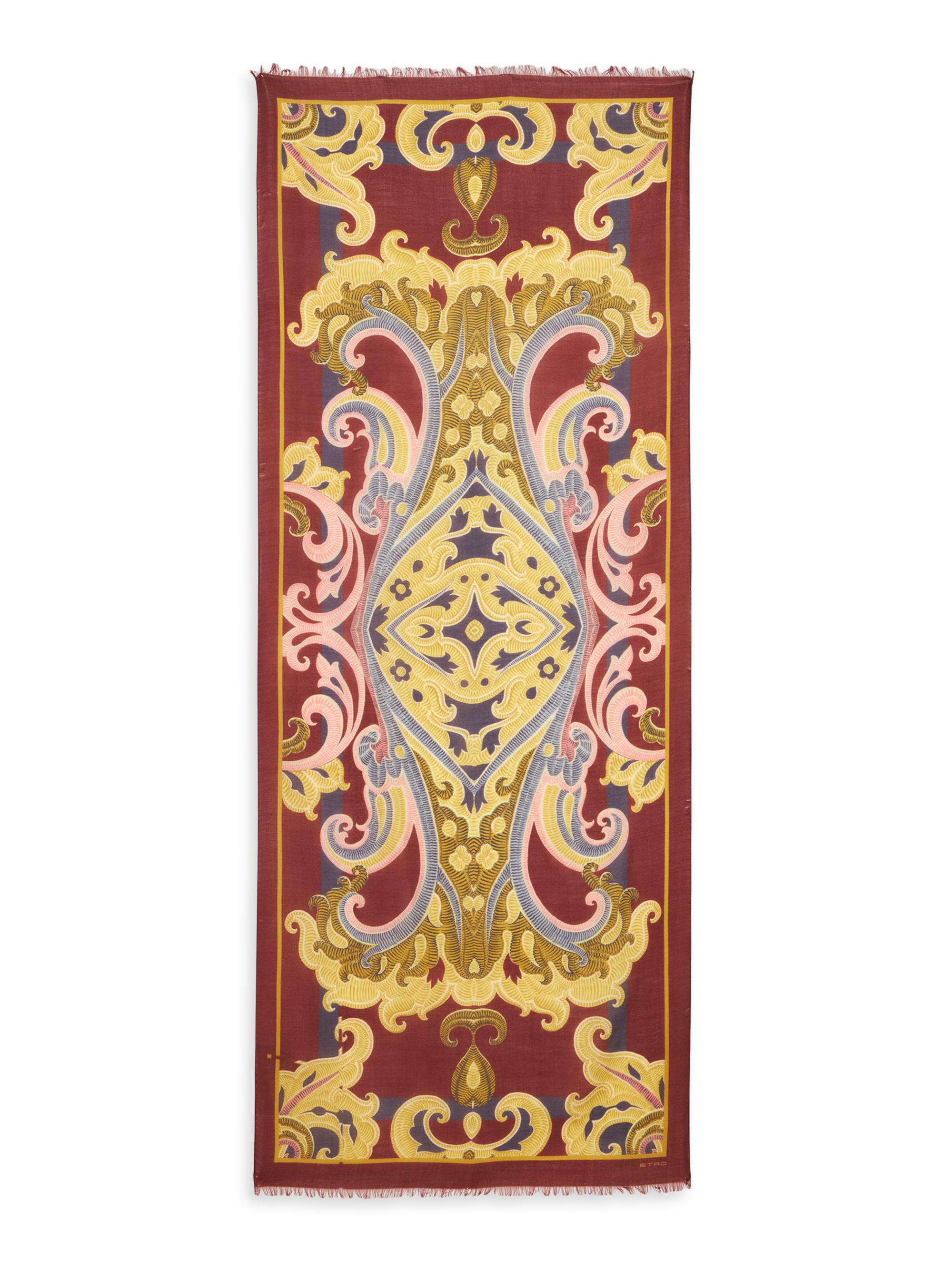 Etro Women's Boheme Silk Scarf - Printed Brown Base