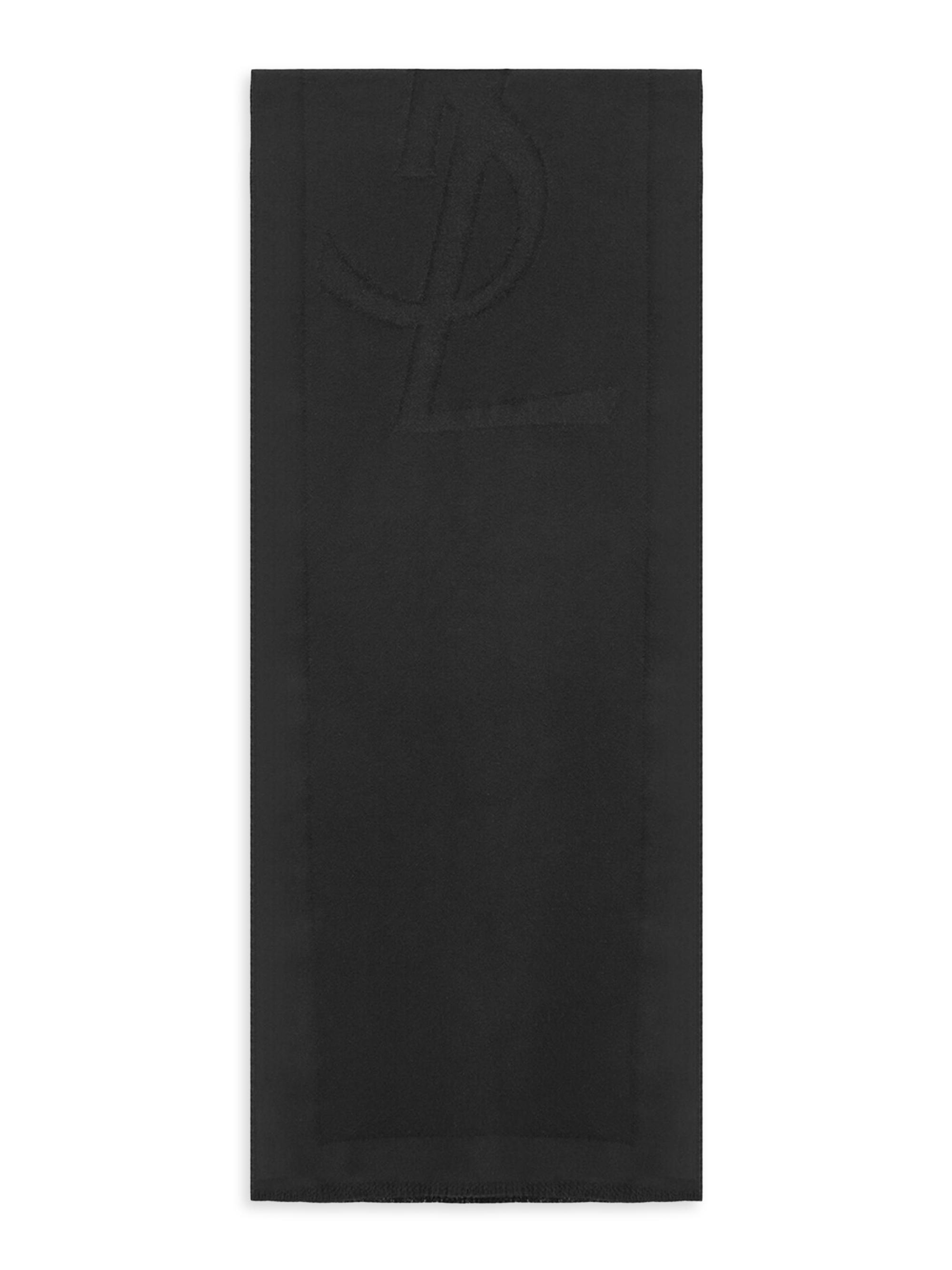 Saint Laurent Women's Cassandre Scarf in Cashmere - Black