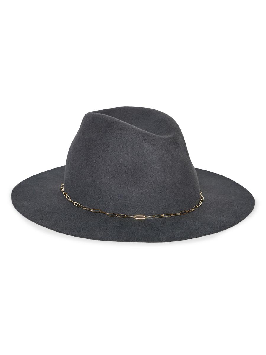 Hat Attack Women's Harper Chain-link Wool Fedora