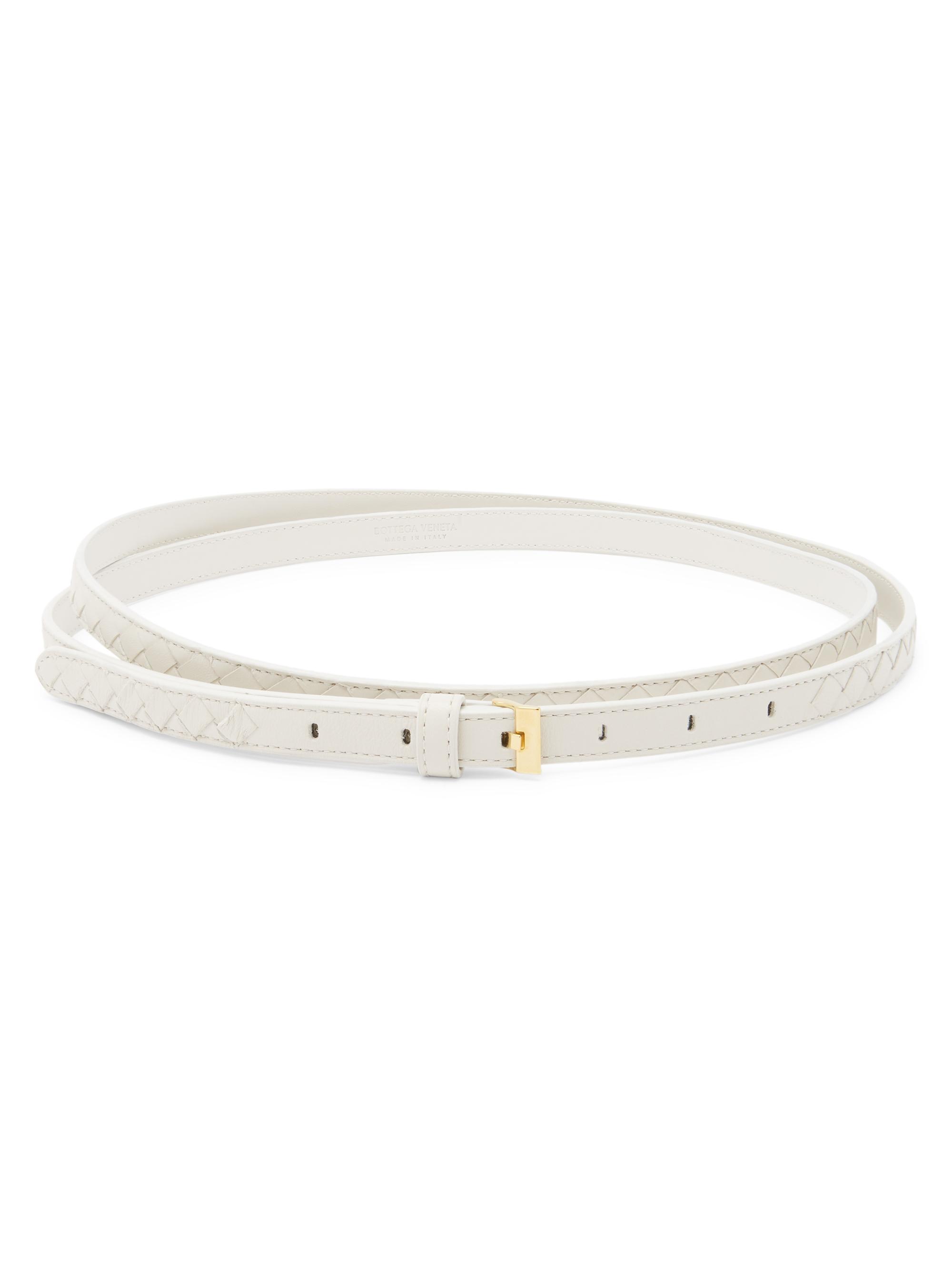 Bottega Veneta Women's Watch Intrecciato Double Belt - Chalk