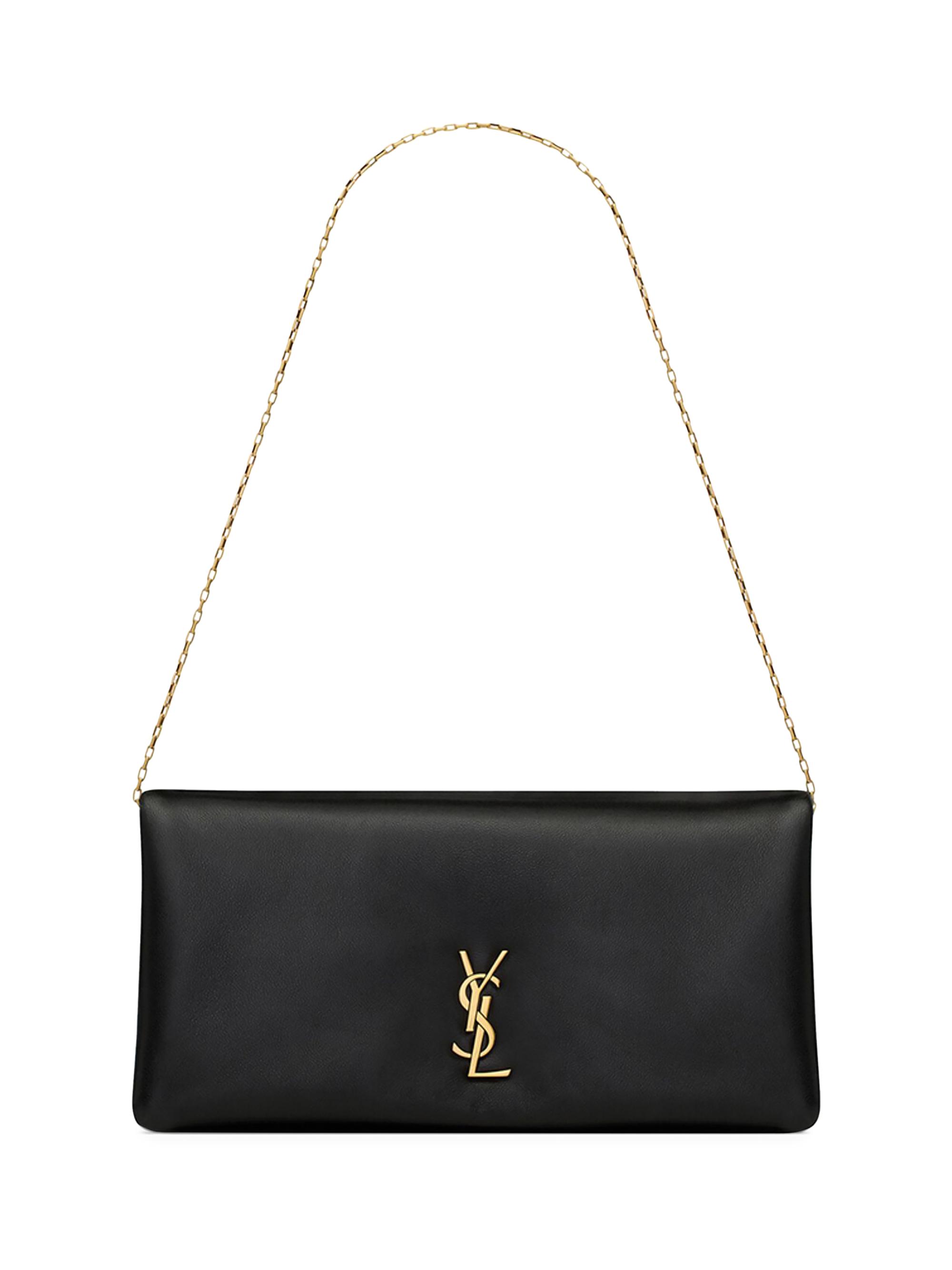 Saint Laurent Women's Calypso Mini Bag in Lambskin - Black