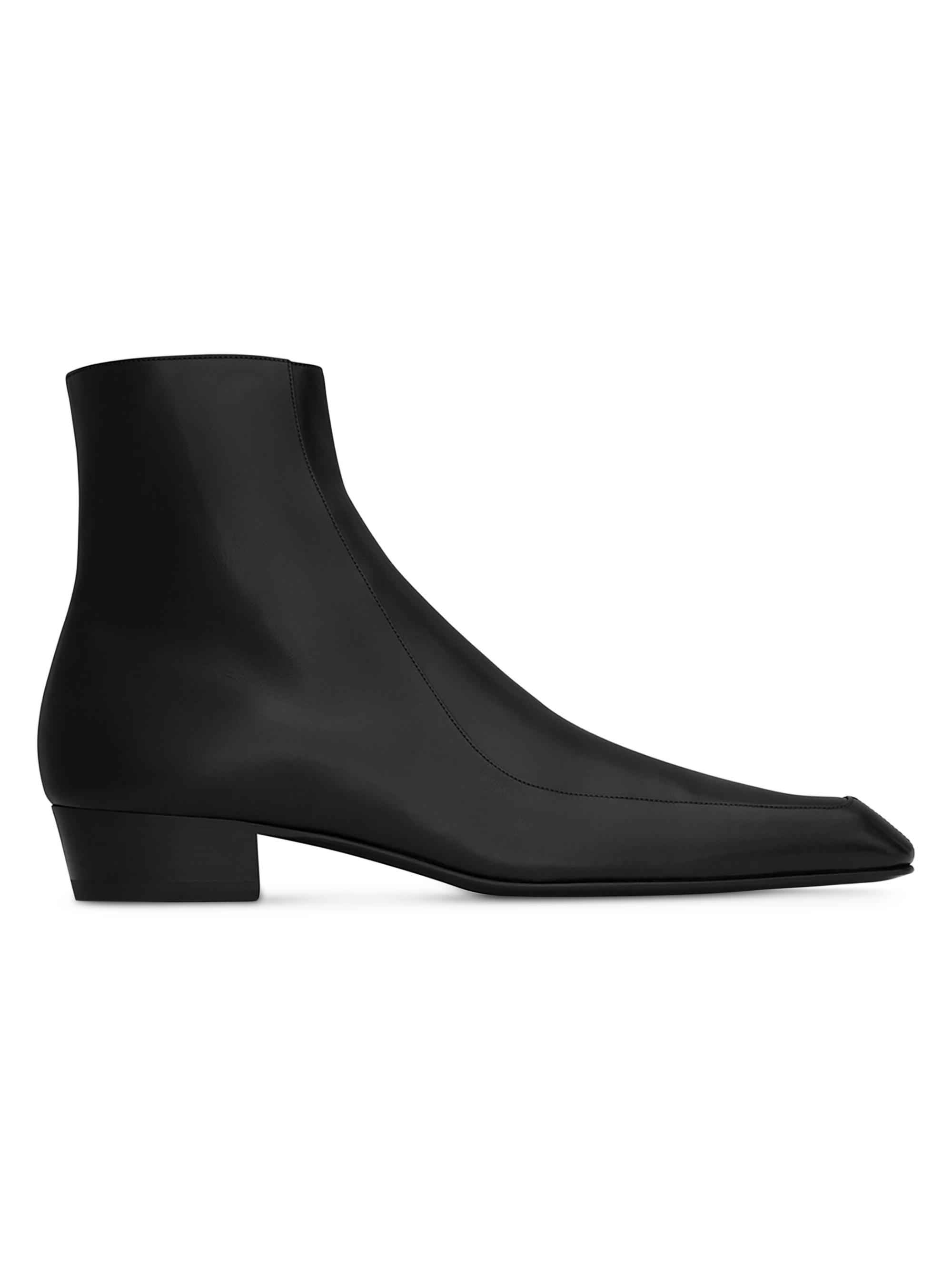 Saint Laurent Men's Augustin Boots in Smooth Leather - Black
