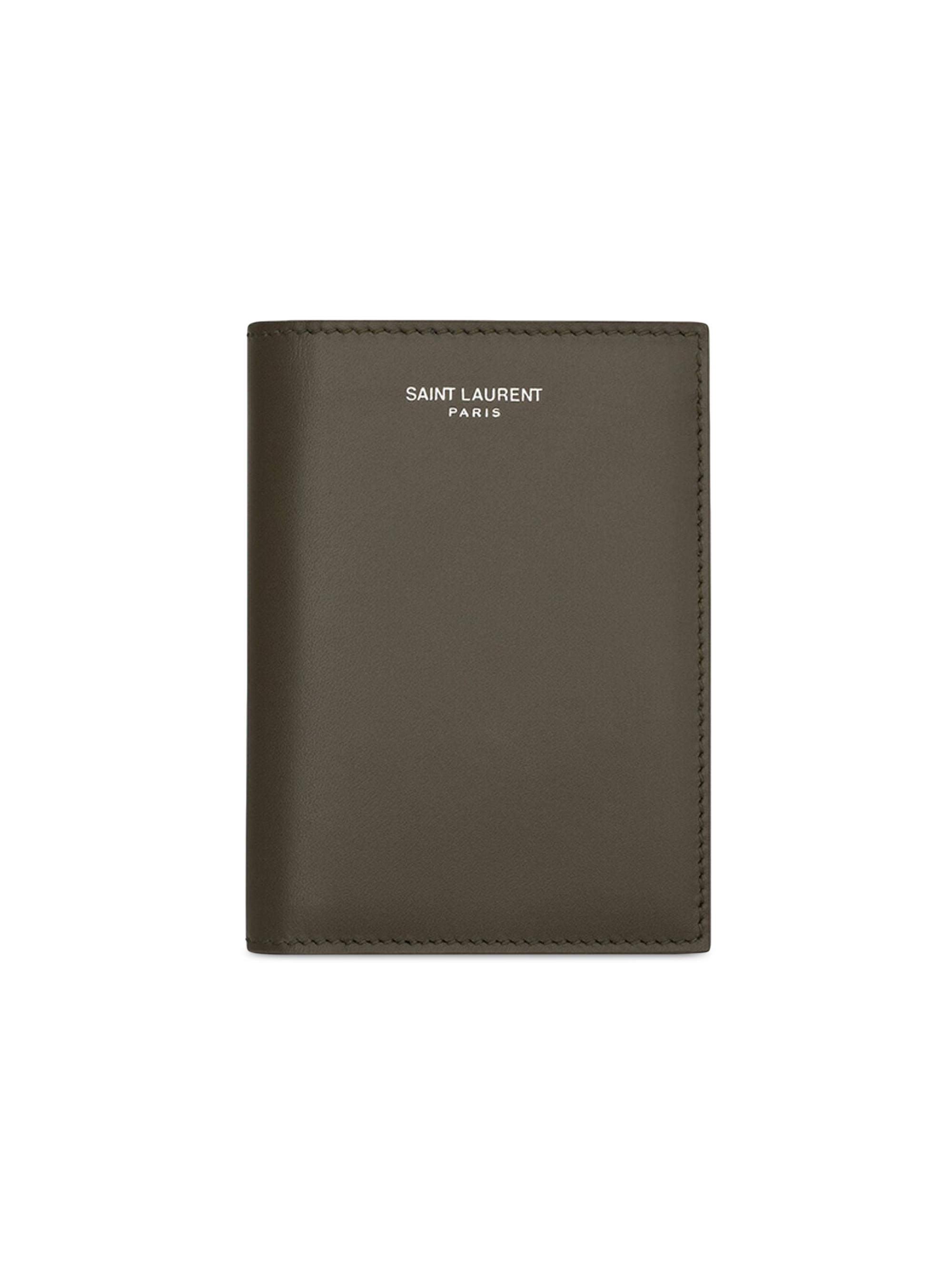 小物 SAINT LAURENT business card case Saint Laurent Business Card Holder With Flap In Grain De
