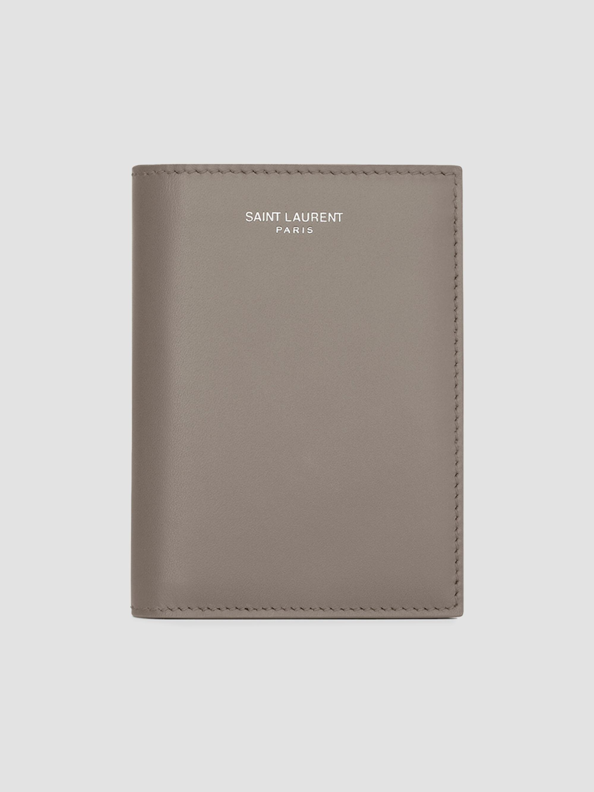 Saint Laurent Men's Credit Card Wallet in Smooth Leather - Light Taupe | Thumbnail 5