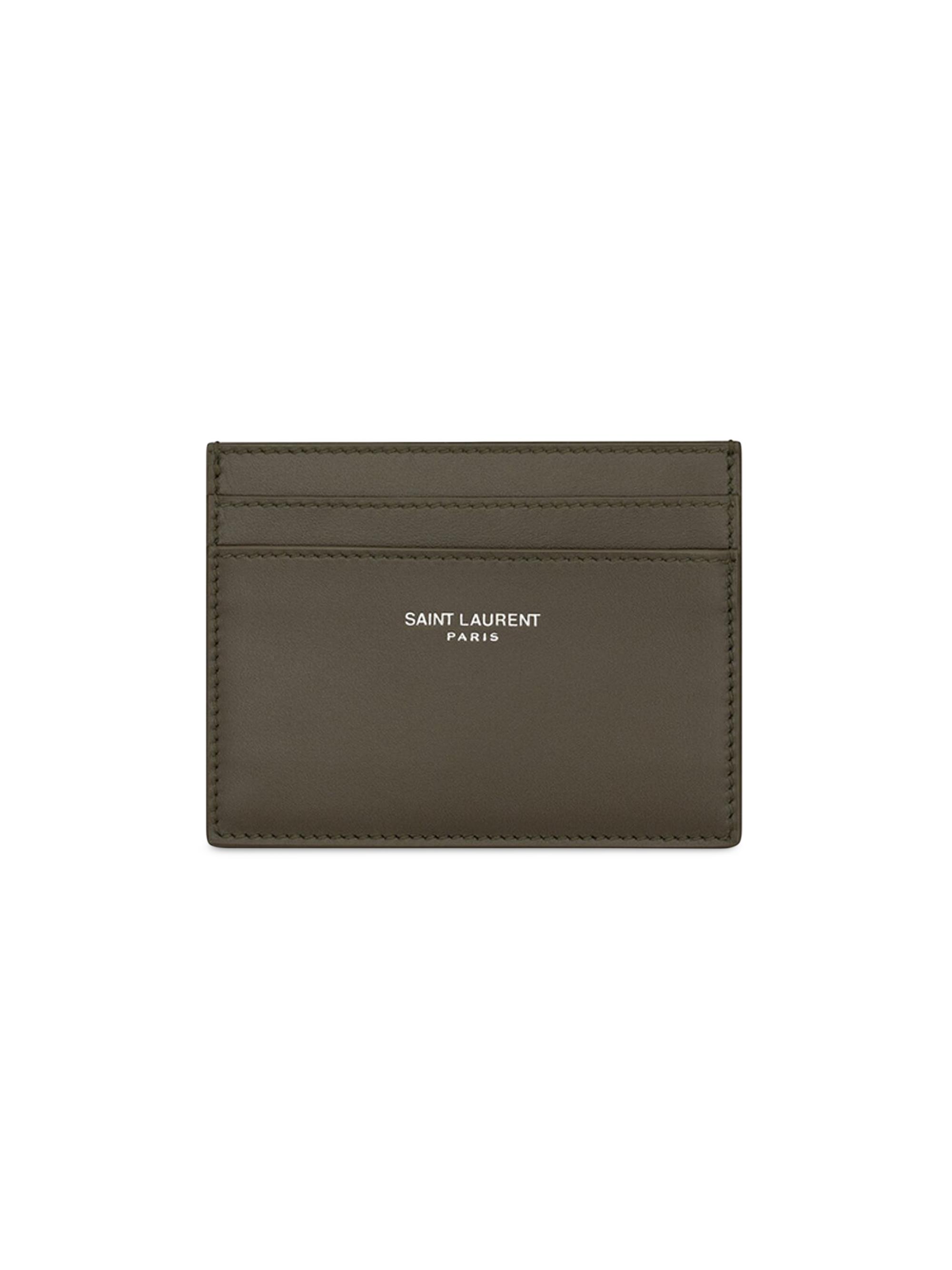 Saint Laurent Credit Card Case In Smooth Leather | Saks Fifth Avenue