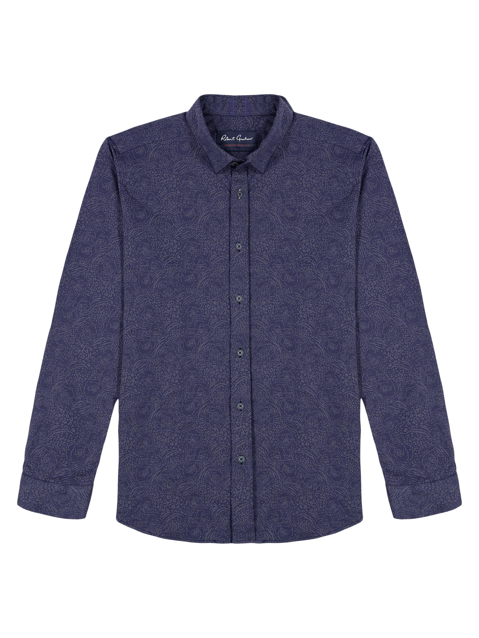 Robert Graham Men's Kelvin Woven Shirt - Indigo