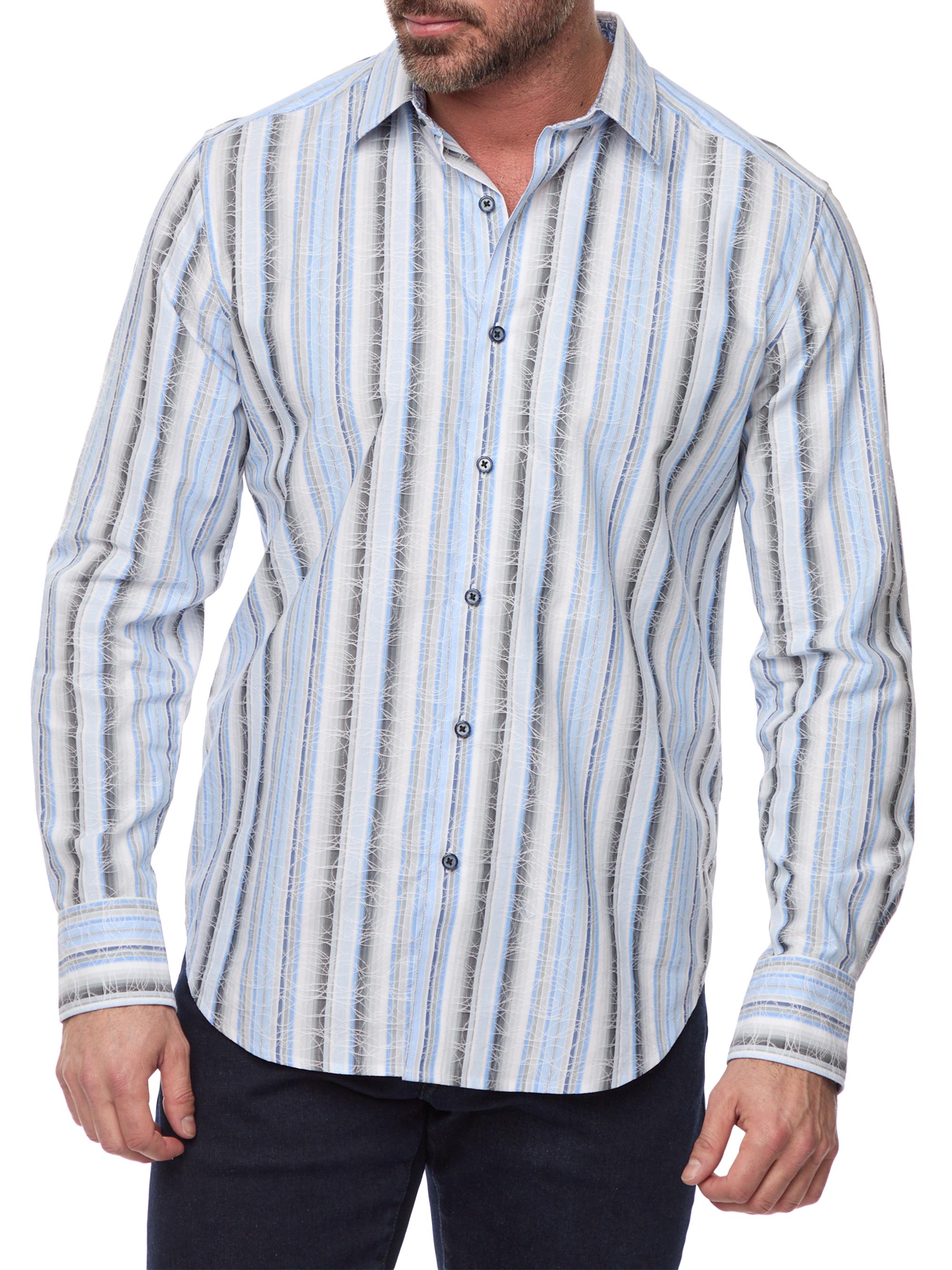Robert Graham Men's Drakeswood Striped Stretch-Cotton Shirt