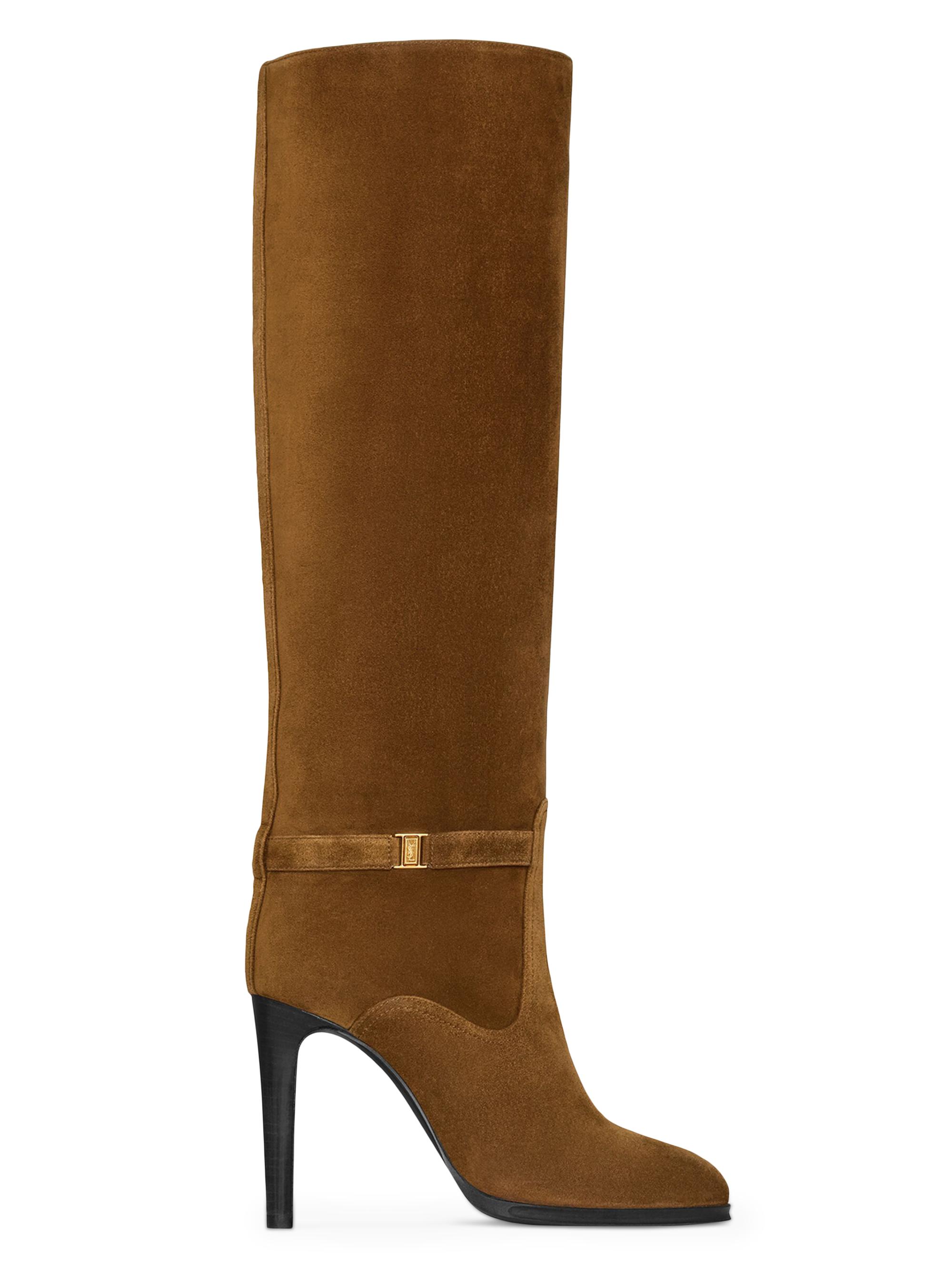 Saint Laurent Women's Diane Boots in Suede - Land