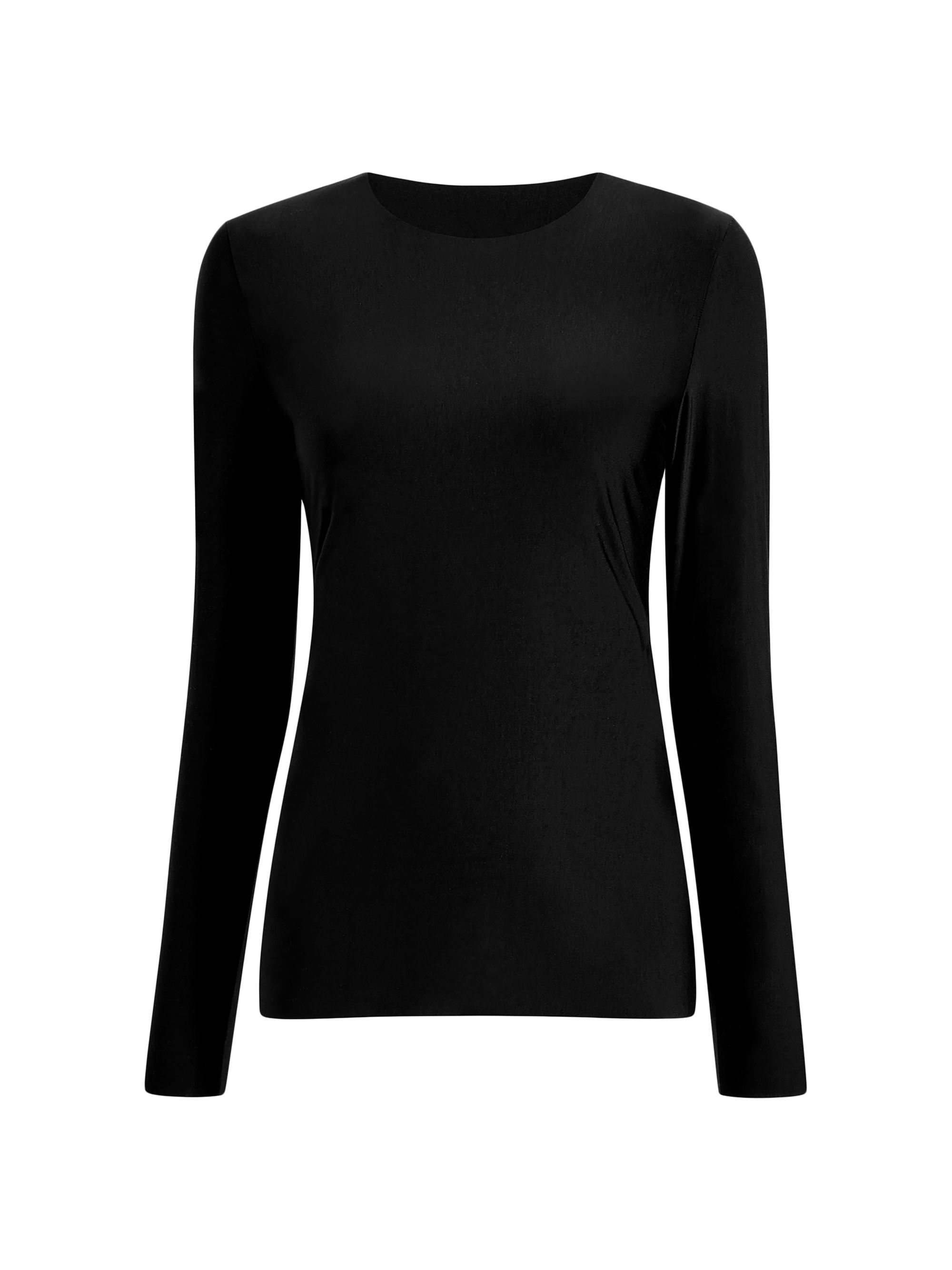 Commando Women's Butter Knit Long-Sleeve T-Shirt - Black