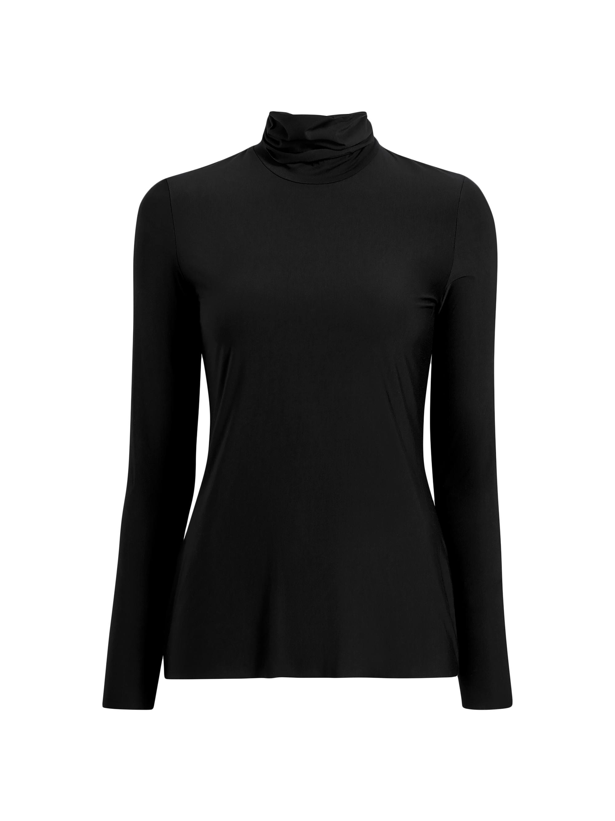 Commando Women's Butter Knit Turtleneck Top - Black