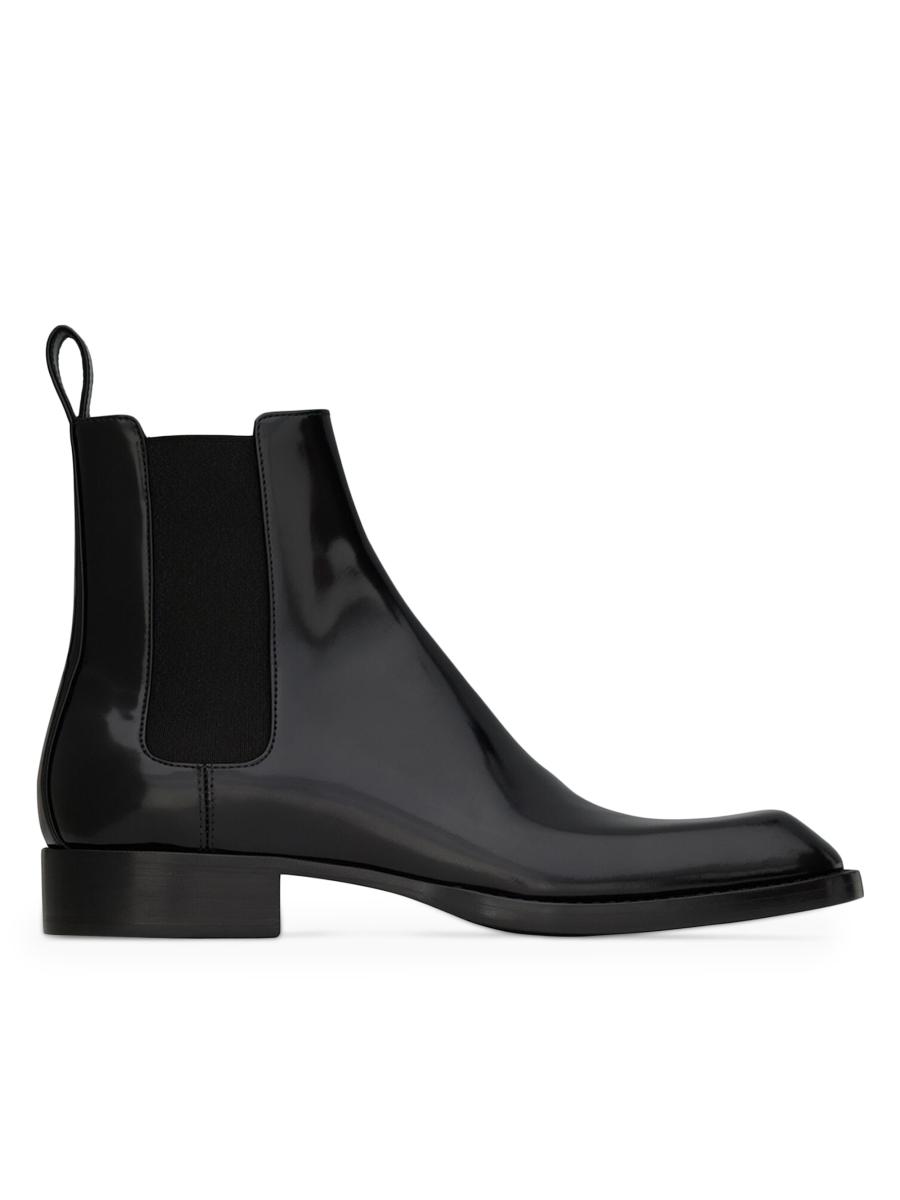 SAINT LAURENT ブラックブーツ JOE over-the-knee boots in smooth leather in Black | Saint Laurent