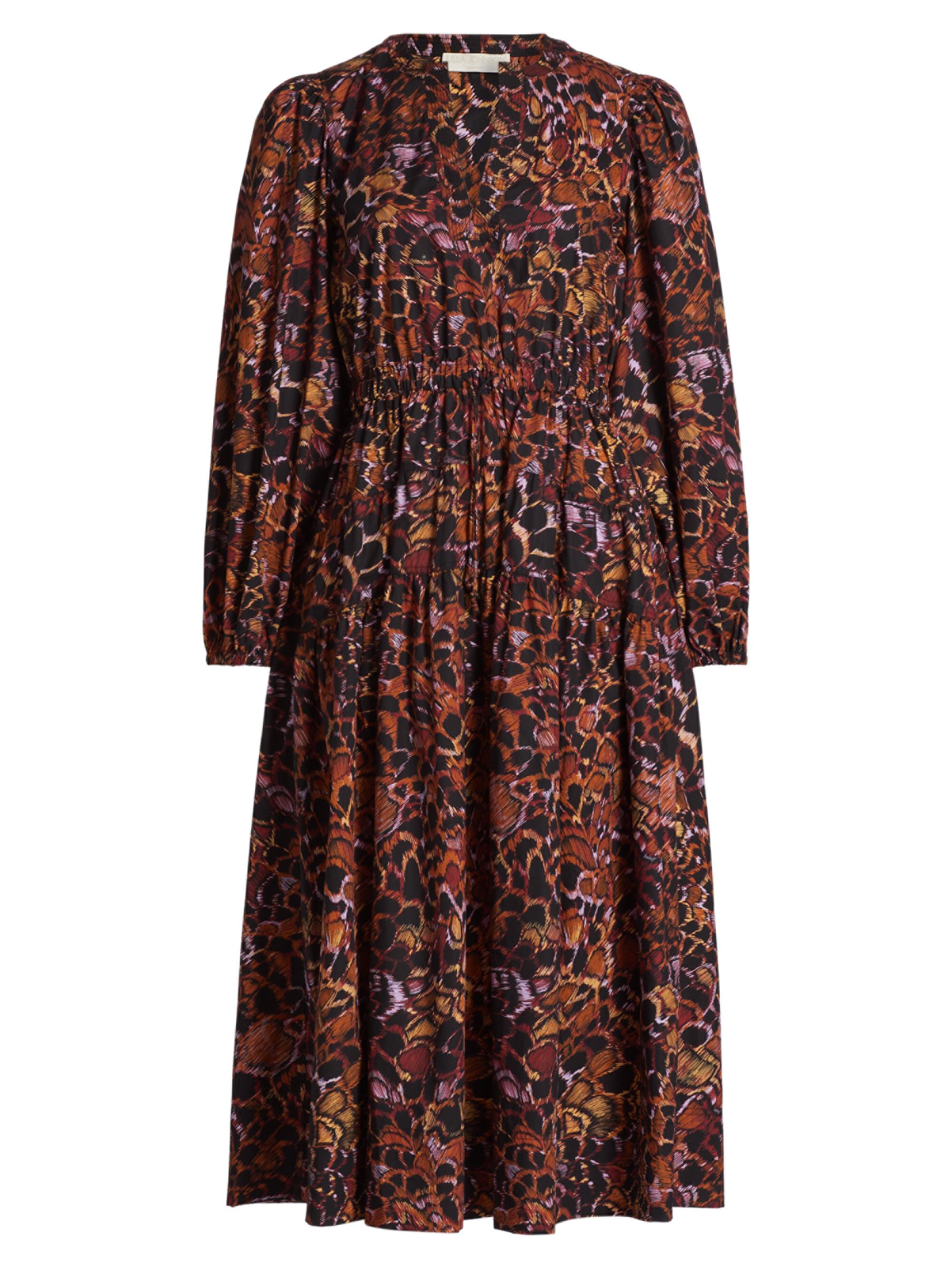 Ulla Johnson Women's Aurelie Poplin Long-Sleeve Midi-Dress - Rose Finch