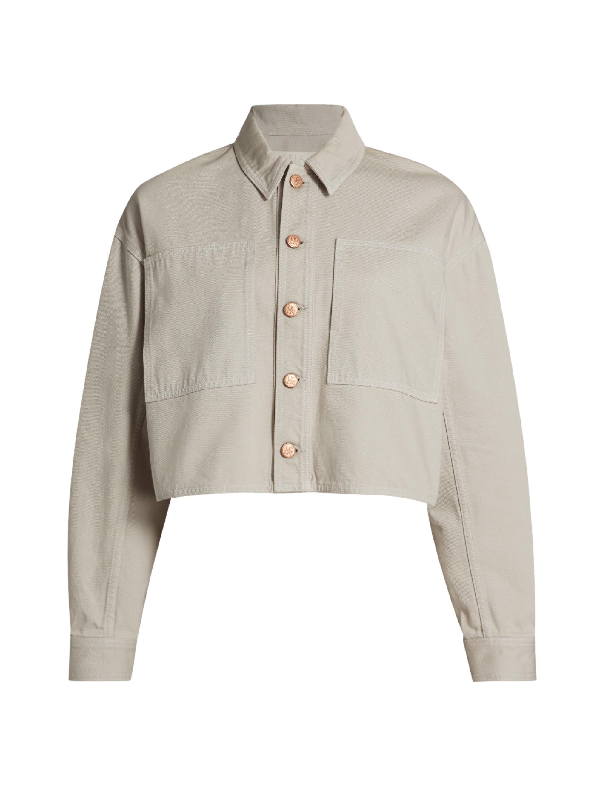 Ulla Johnson Women's Bobbie Denim Crop Jacket - Dove Wash