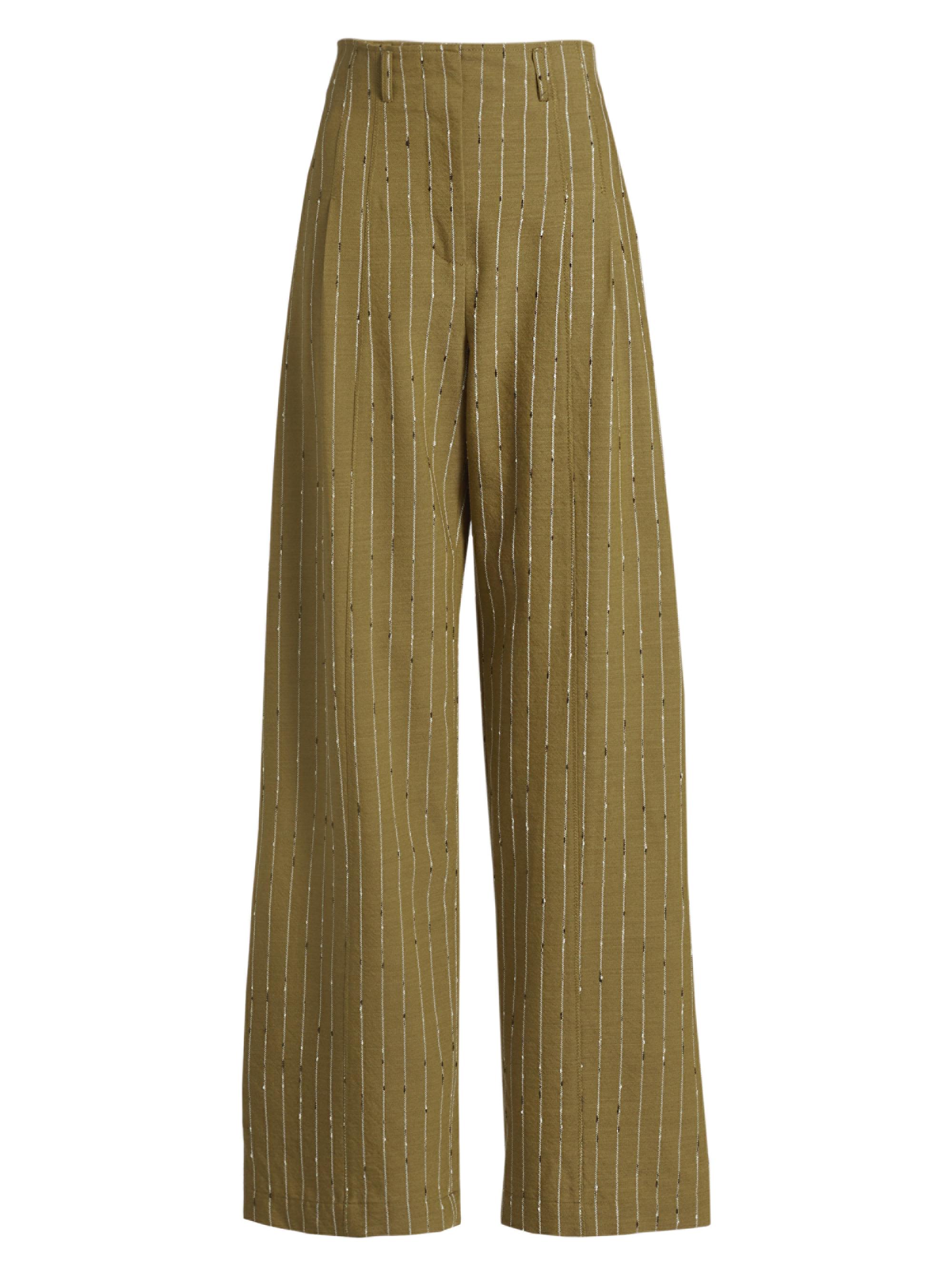Ulla Johnson Women's Carine Pinstripe Wool-Blend Pants - Aspen
