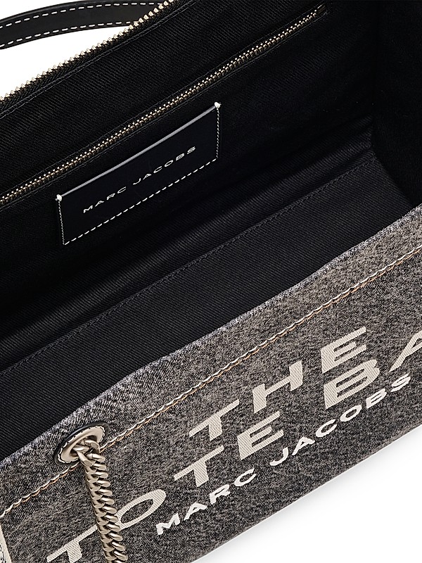Shop Marc Jacobs The Denim Chain Medium Tote Bag | Saks Shop Marc Jacobs The Denim Chain Medium Tote Bag | Saks