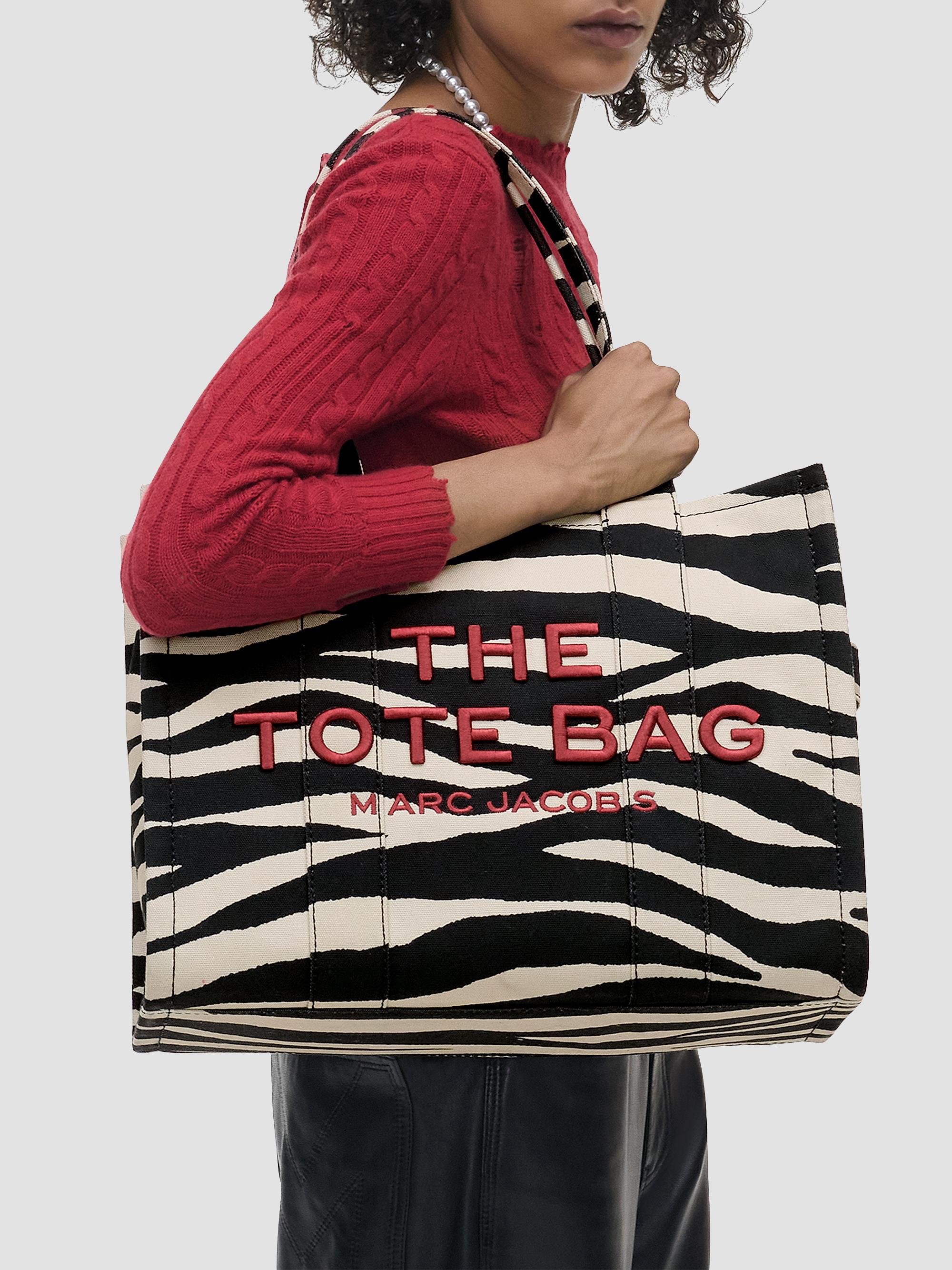 Marc Jacobs Zebra-Print Canvas Large Tote Bag | Saks Fifth Avenue