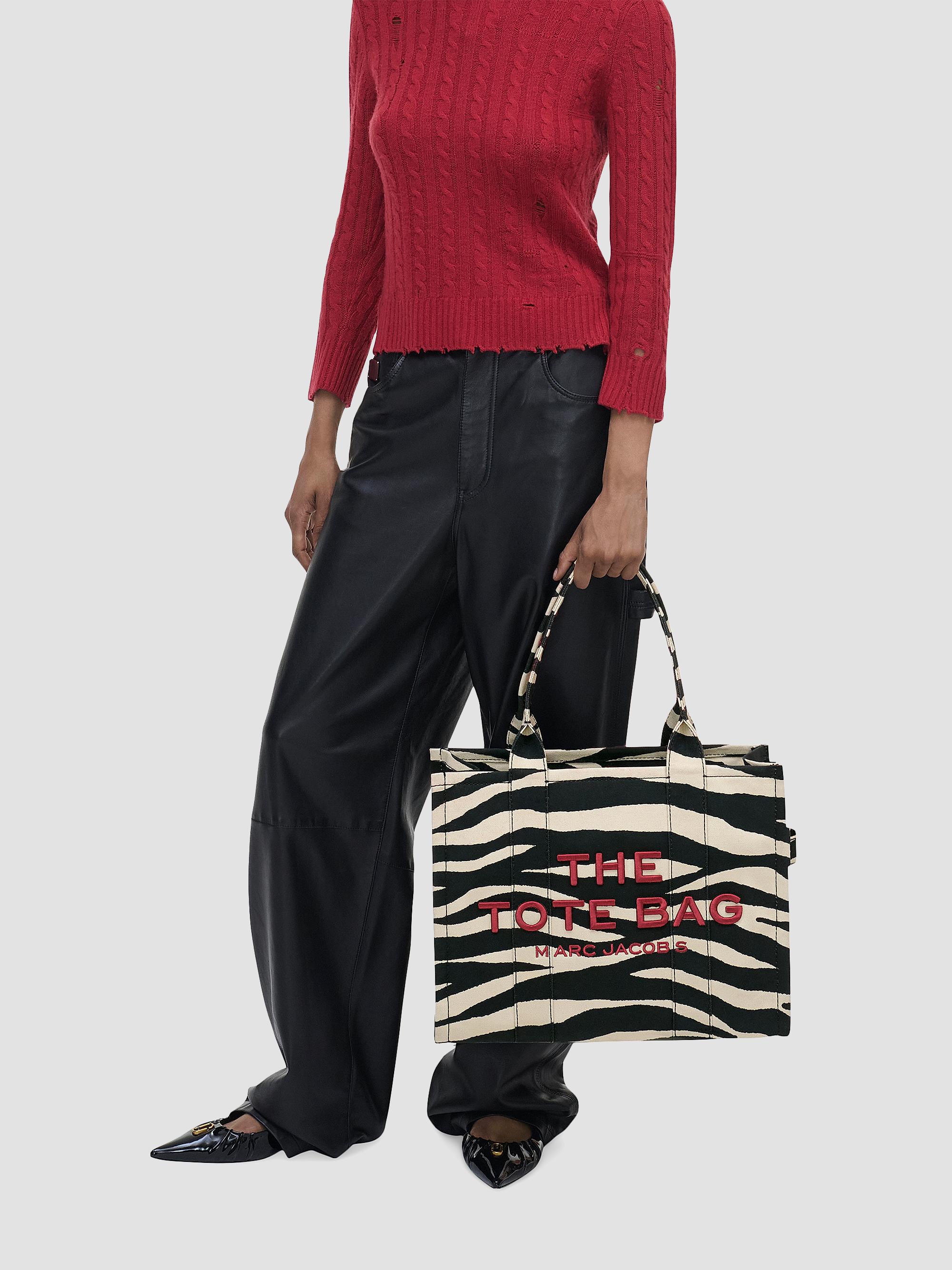 Marc Jacobs Zebra-Print Canvas Large Tote Bag | Saks Fifth Avenue