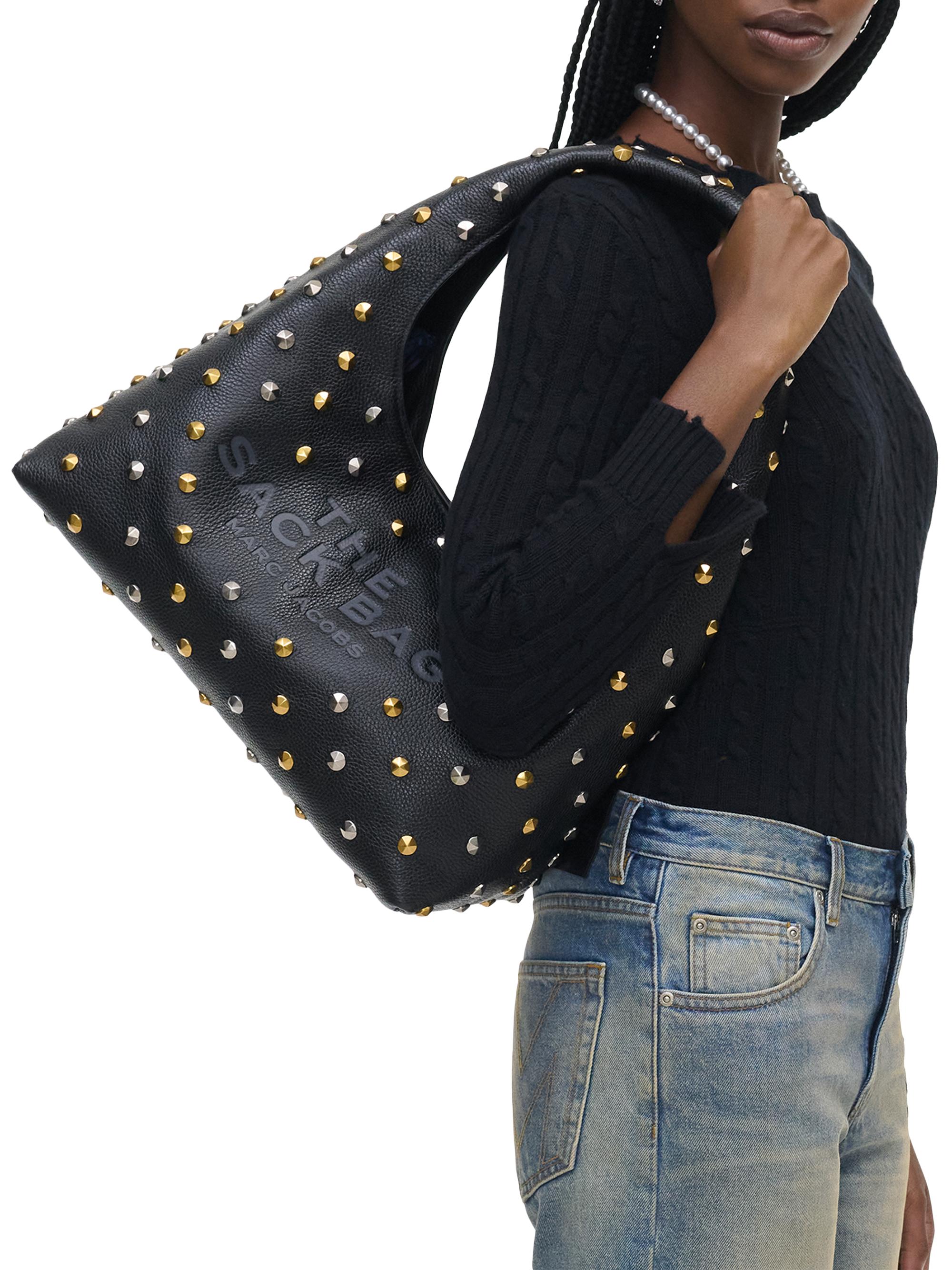 Marc Jacobs The Glam Studs Leather Sack Bag | Saks Fifth Avenue
