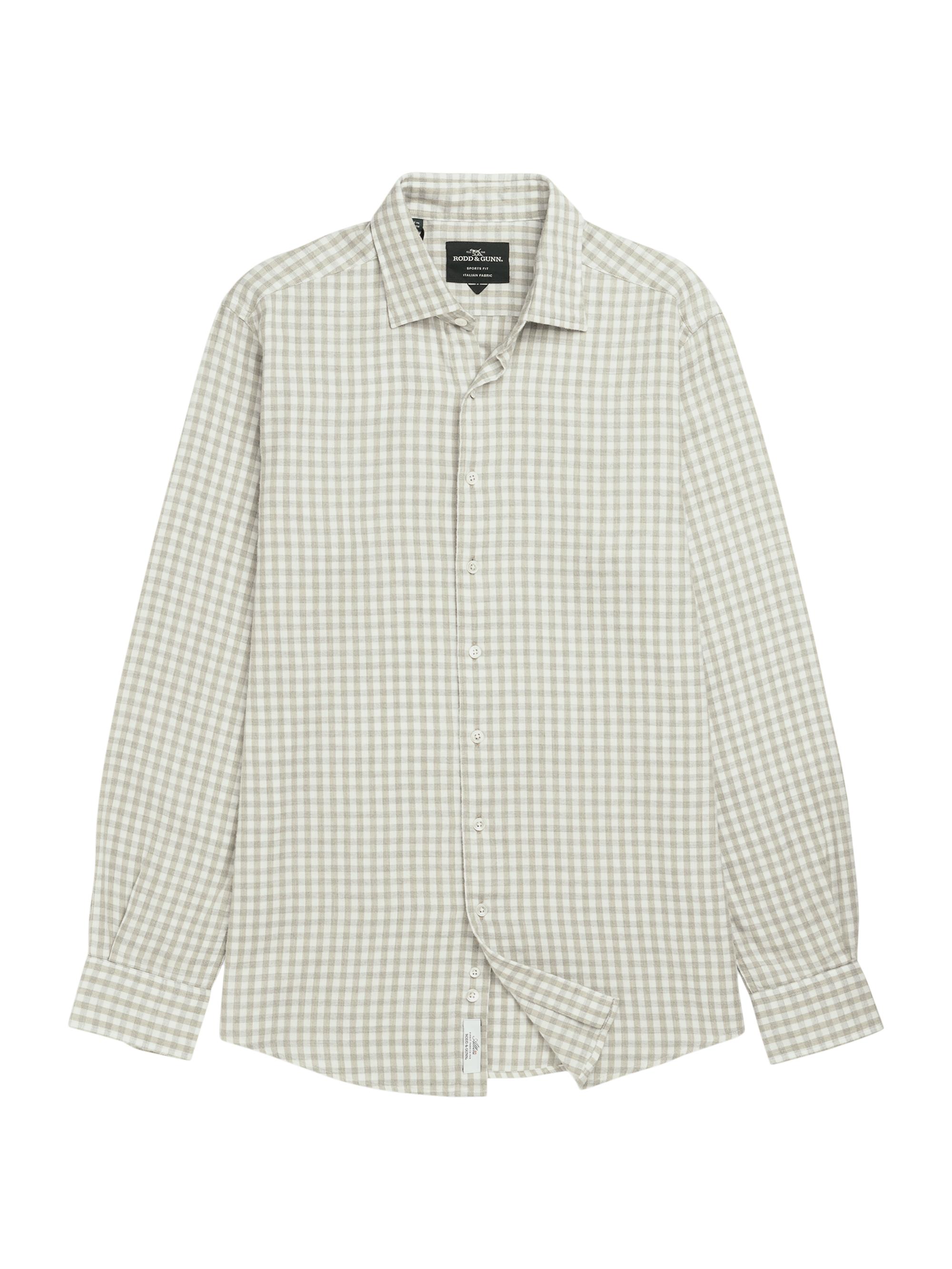 Rodd & Gunn Men's Teddington Check Cotton-Blend Button-Front Shirt - Pistachio | Thumbnail 6