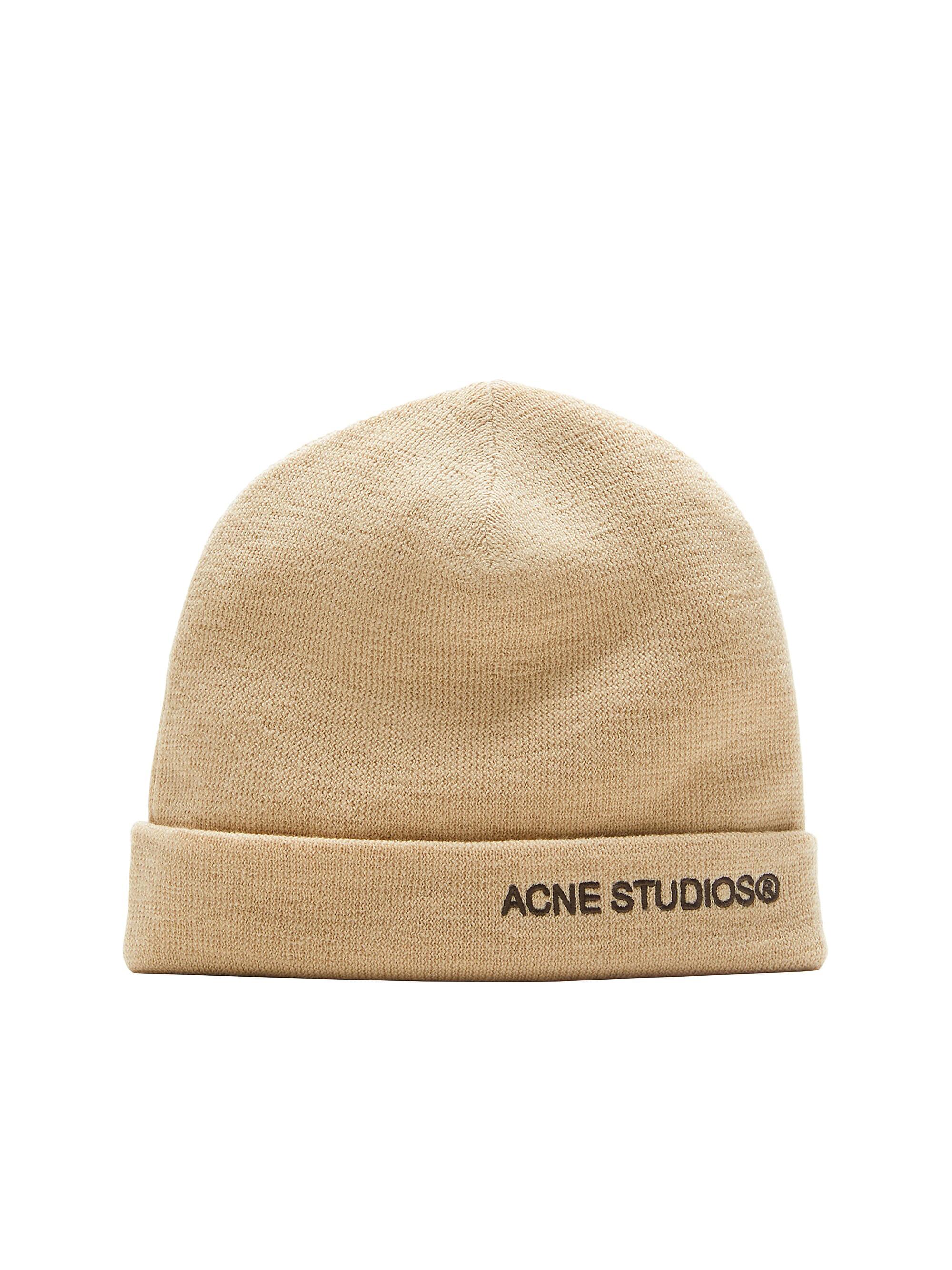 Acne Studios Men's Kinau Wool Beanie - Shell Beige | Thumbnail 2