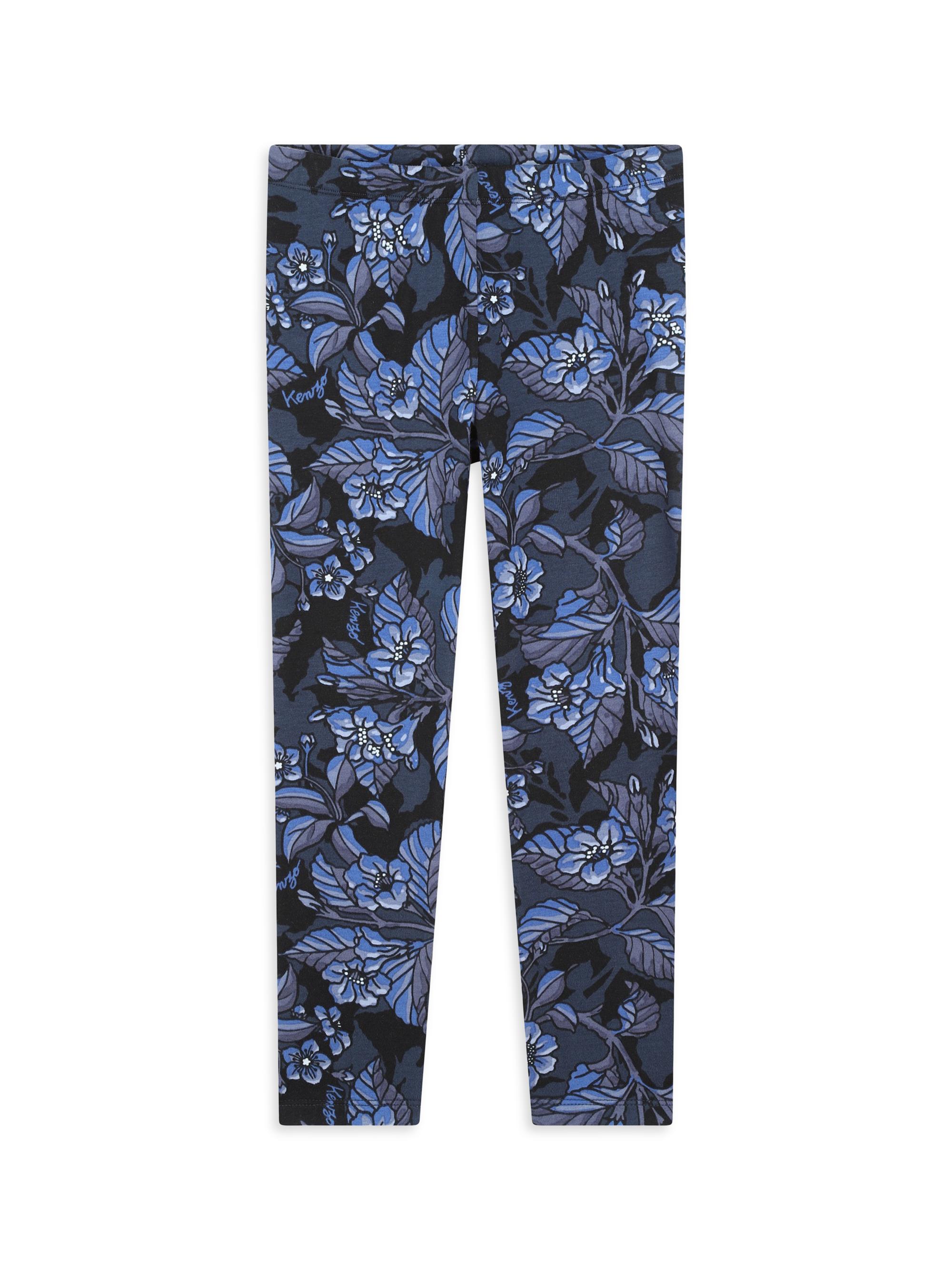 Kenzo Little Girl's & Girl's Floral Print Leggings - Navy