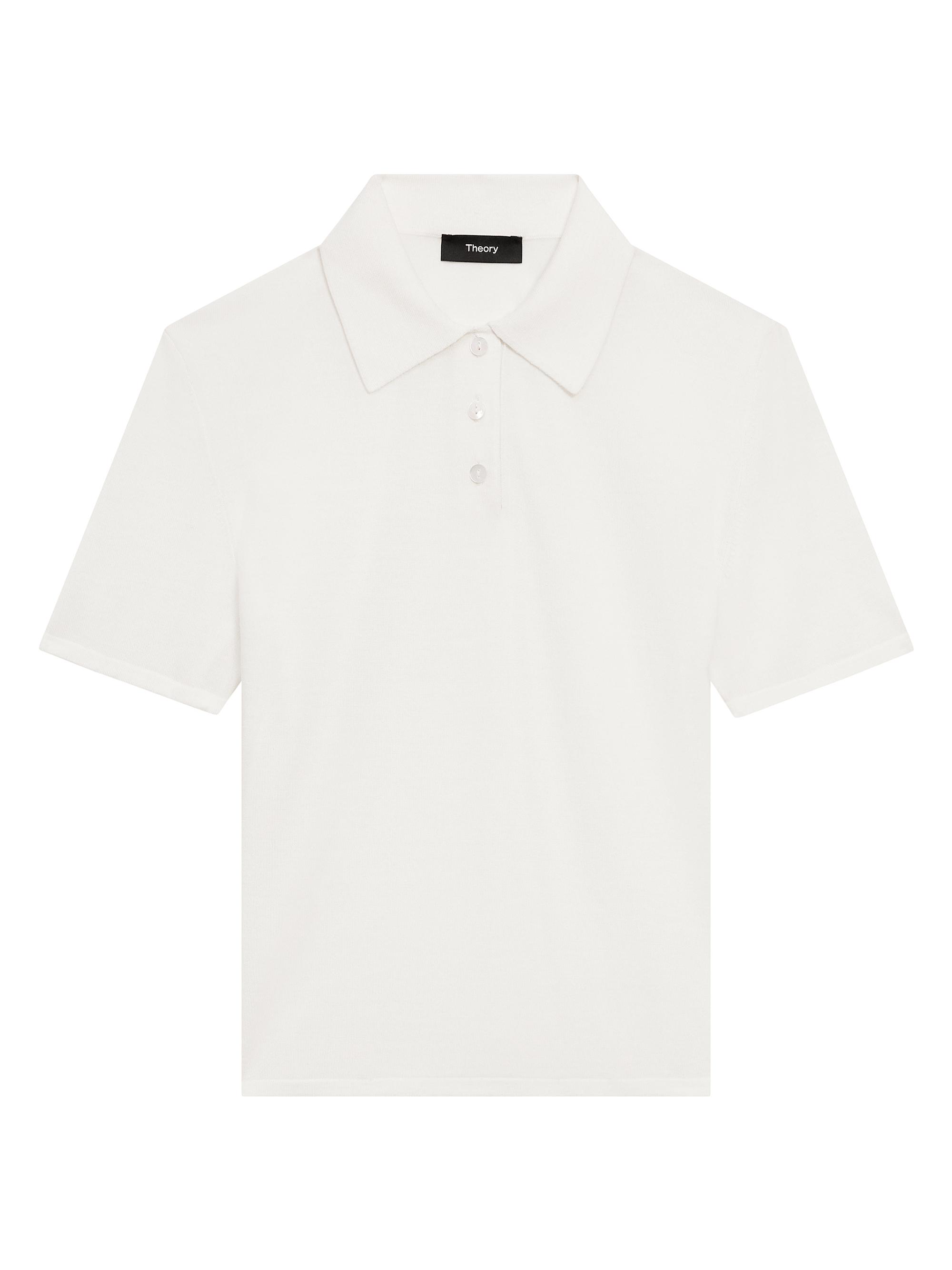 Theory Women's Slim Wool Polo Shirt - New