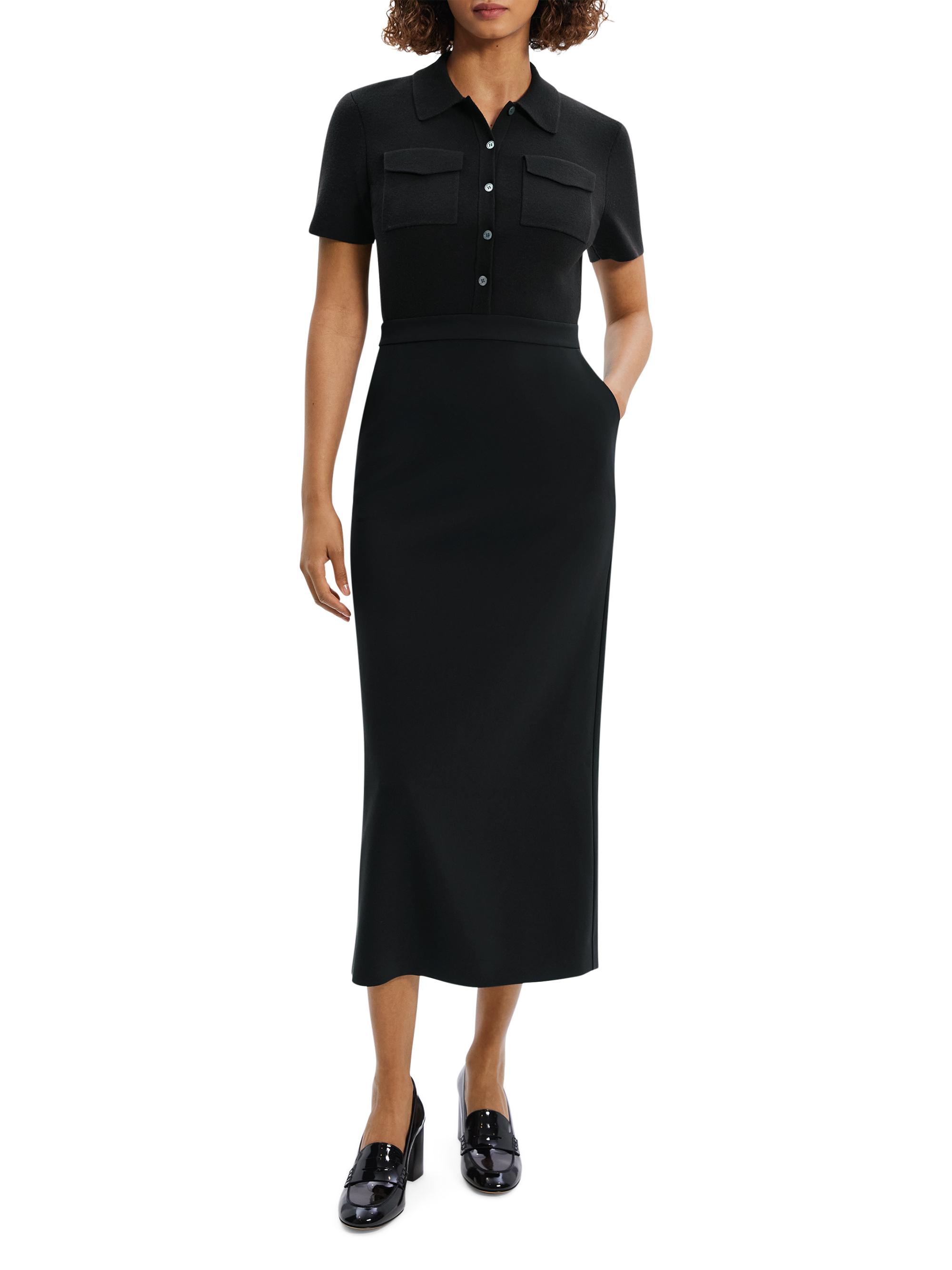 Theory Military Polo Midi Dress | Saks Fifth Avenue