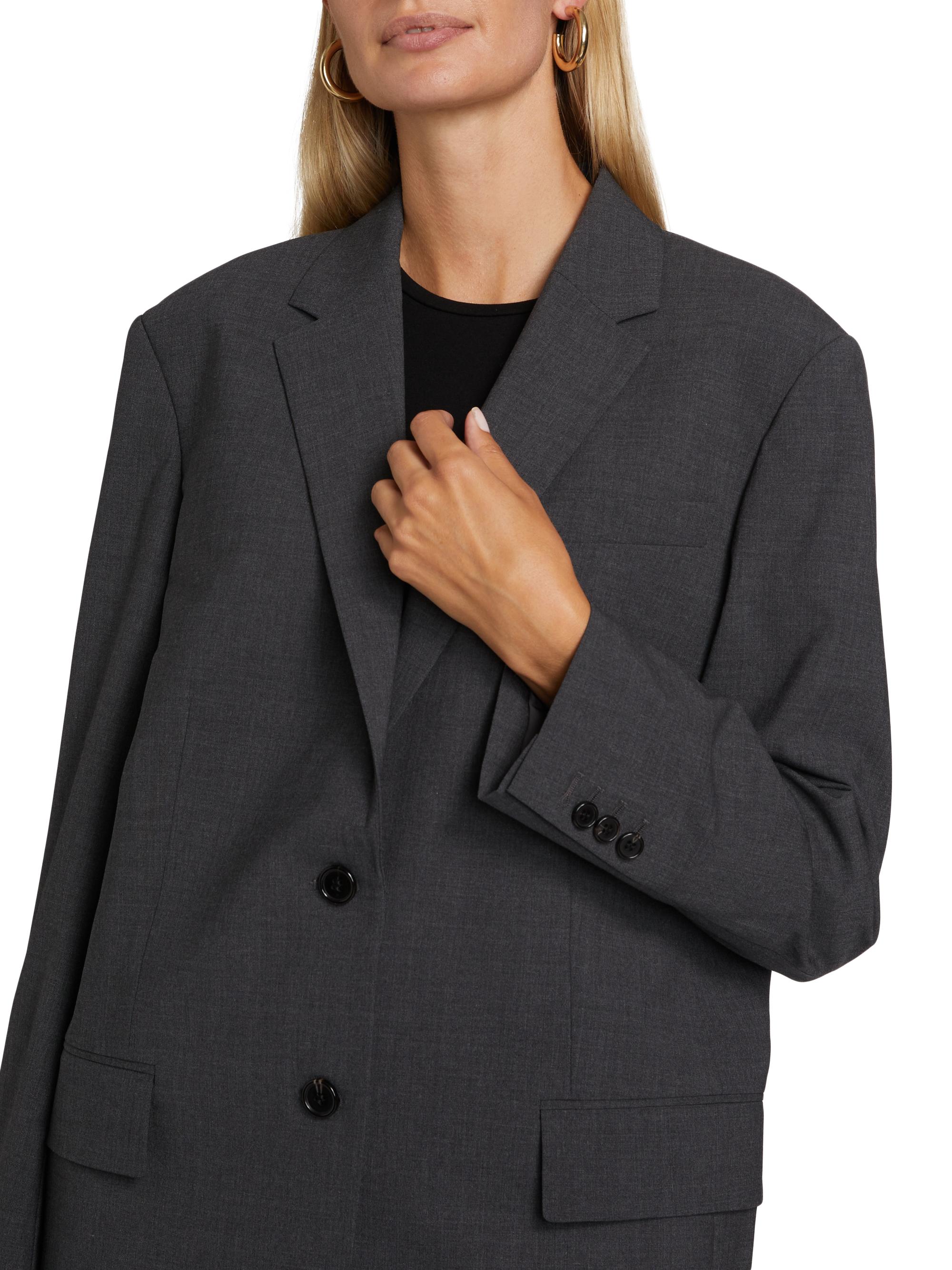 Theory ♡ ノーカラージャケット グレー EXECTIVE DONNA Theory Wool Single-Breasted Sport Jacket | Saks Fifth Avenue