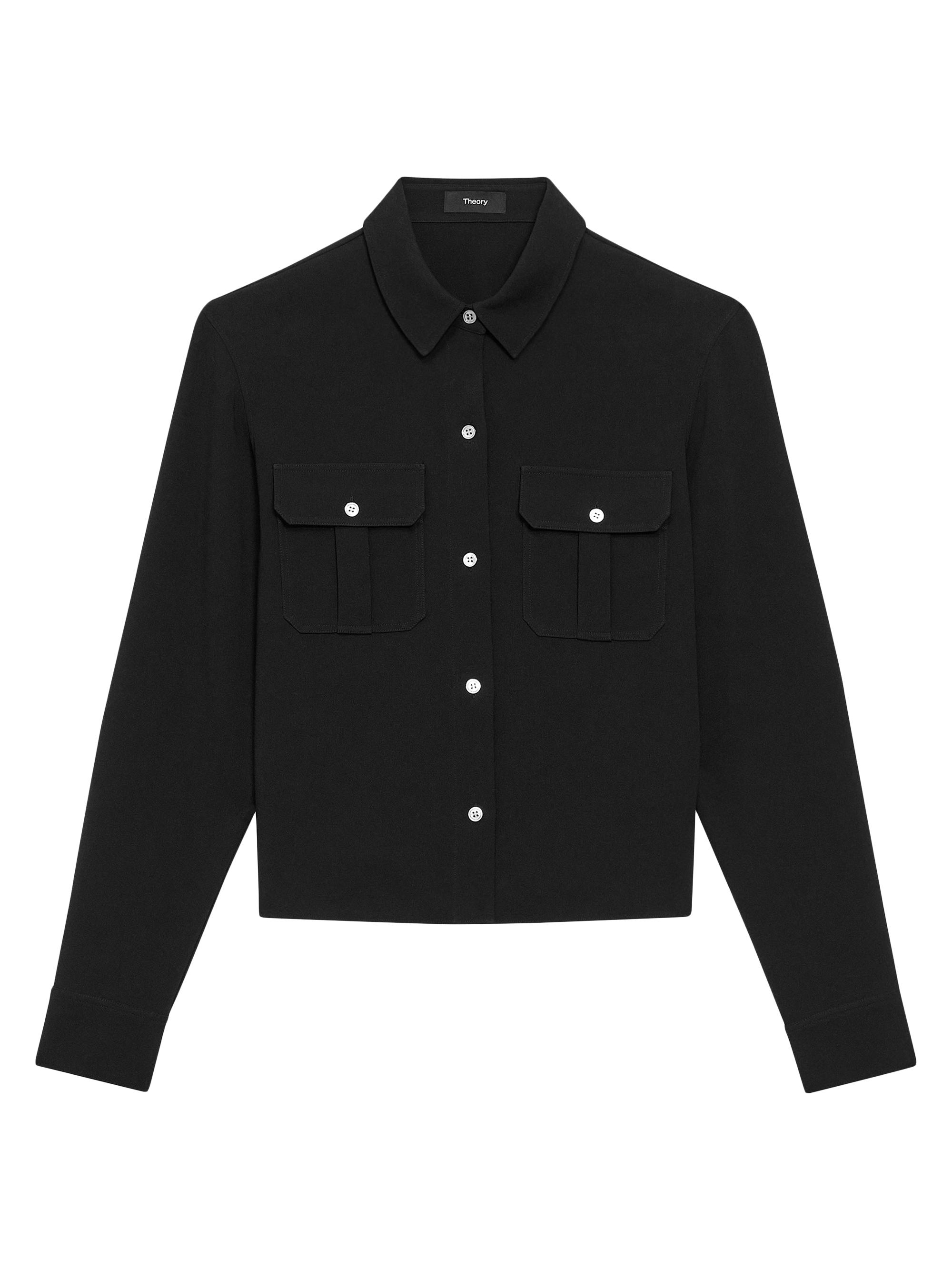 Theory Cape Boxy Military Shirt Jacket | Saks Fifth Avenue