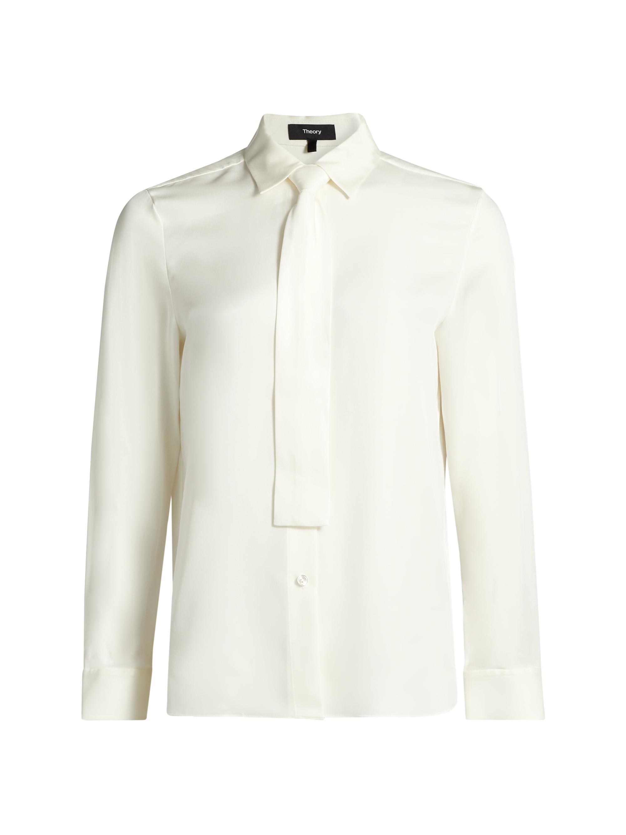 Theory Women's Necktie Button-Front Shirt -