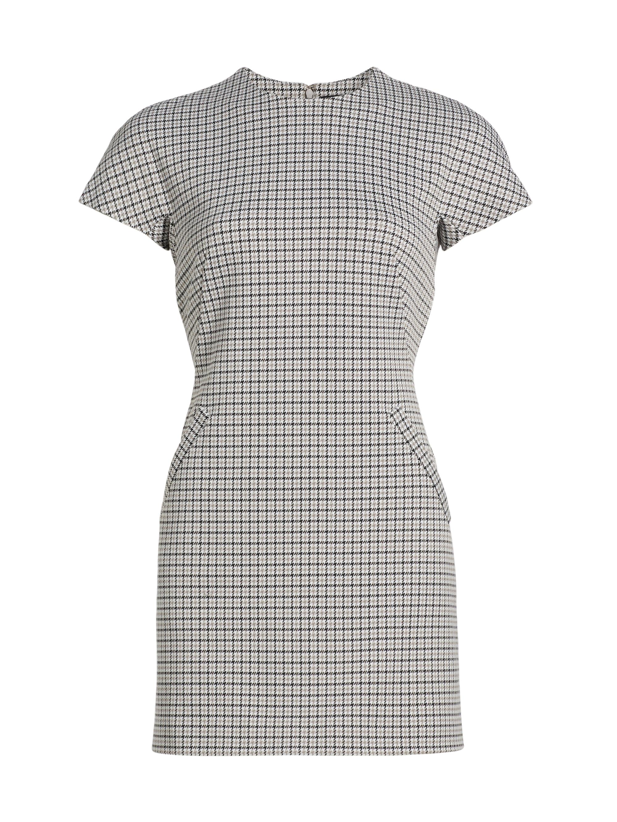Theory Women's Dolman Houndstooth Minidress - Cinder Multi