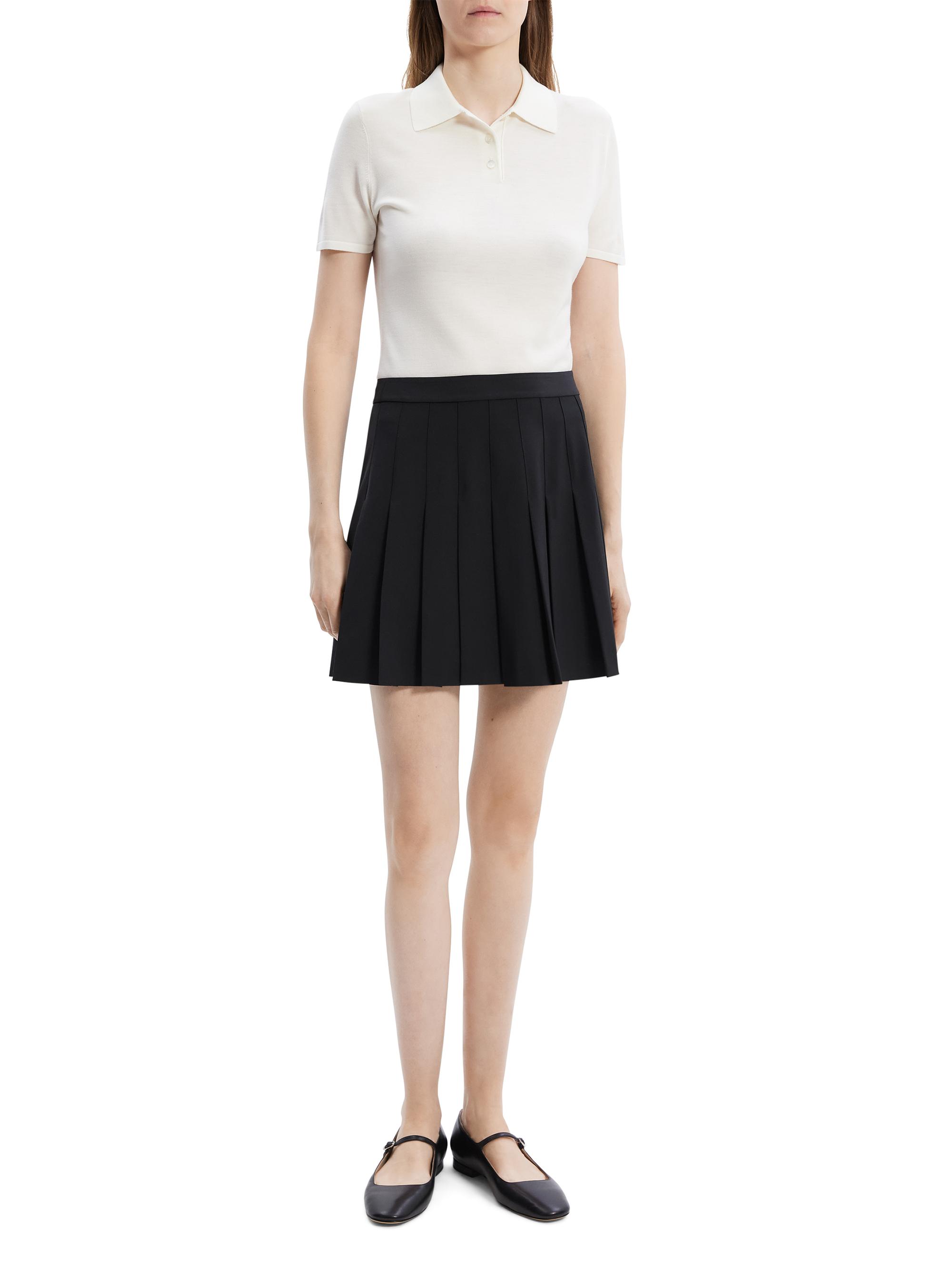 新品✨THE TOÉ ザトゥー Fifth Avenue Mini Skirt Theory Pleated Mini Skirt | Saks Fifth Avenue