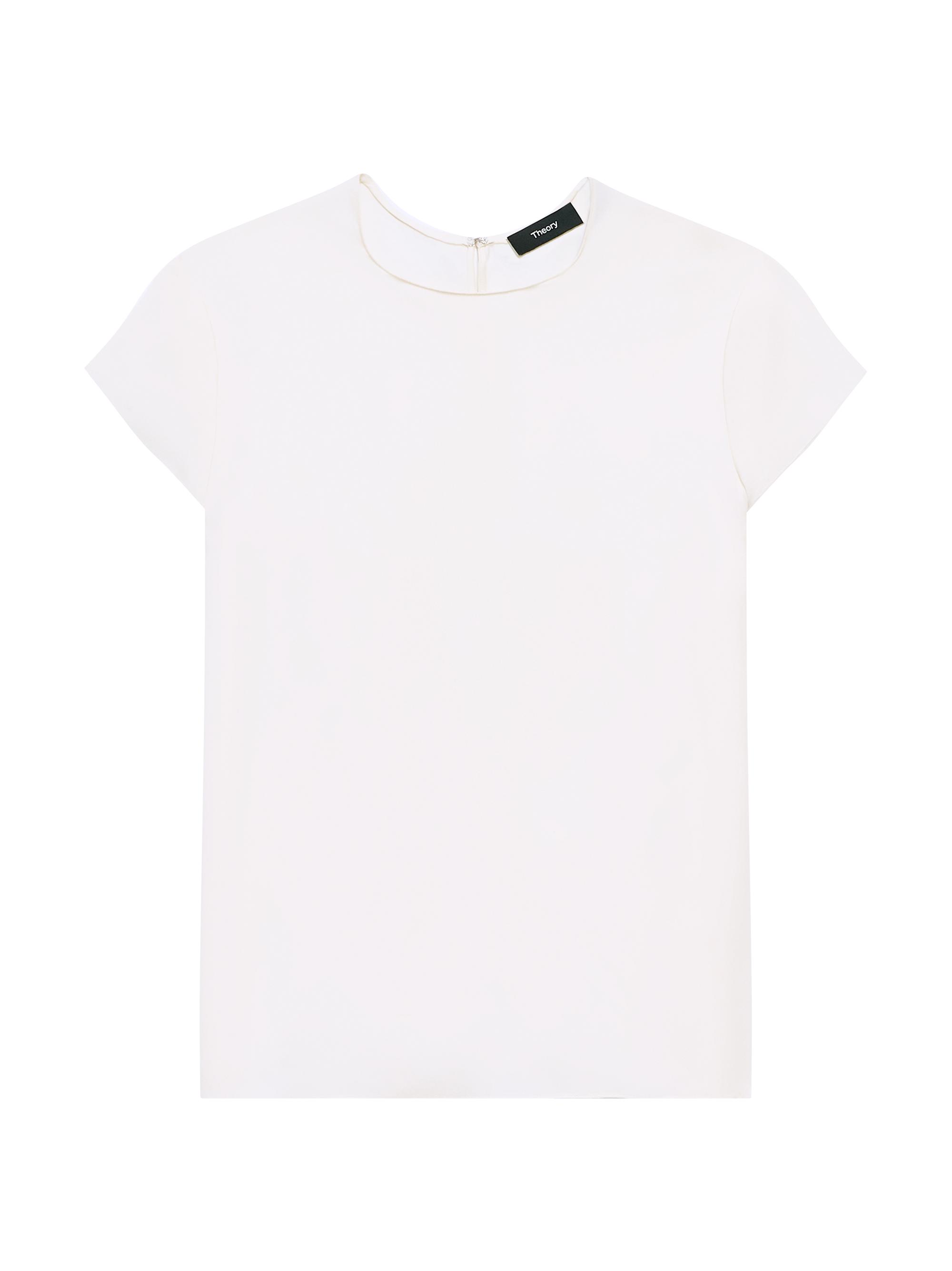 Theory Women's Cap Sleeve Silk T-Shirt -
