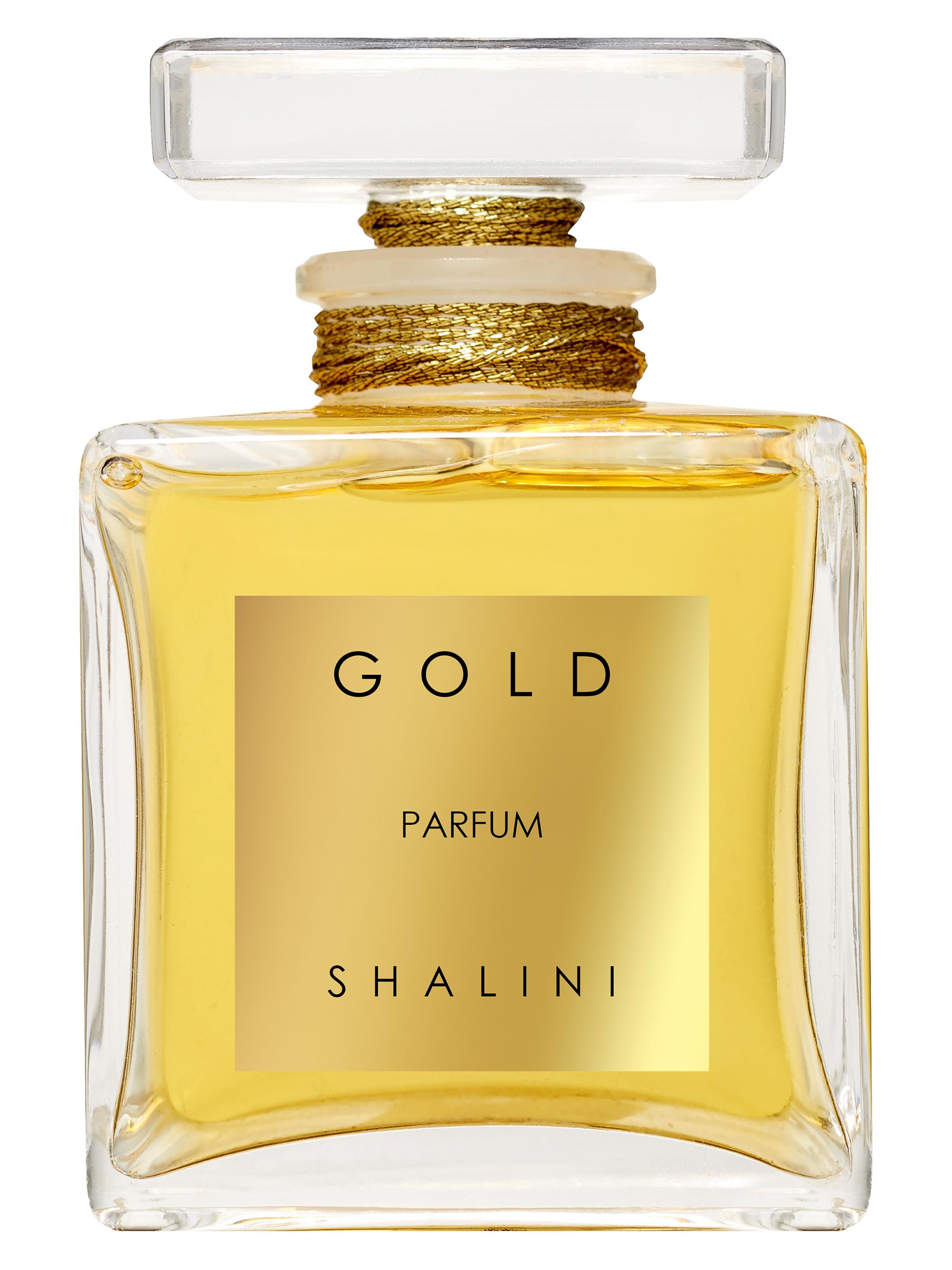 Shalini Parfum Women's Gold Parfum Cubique Glass Flacon with Stopper 1.7 oz