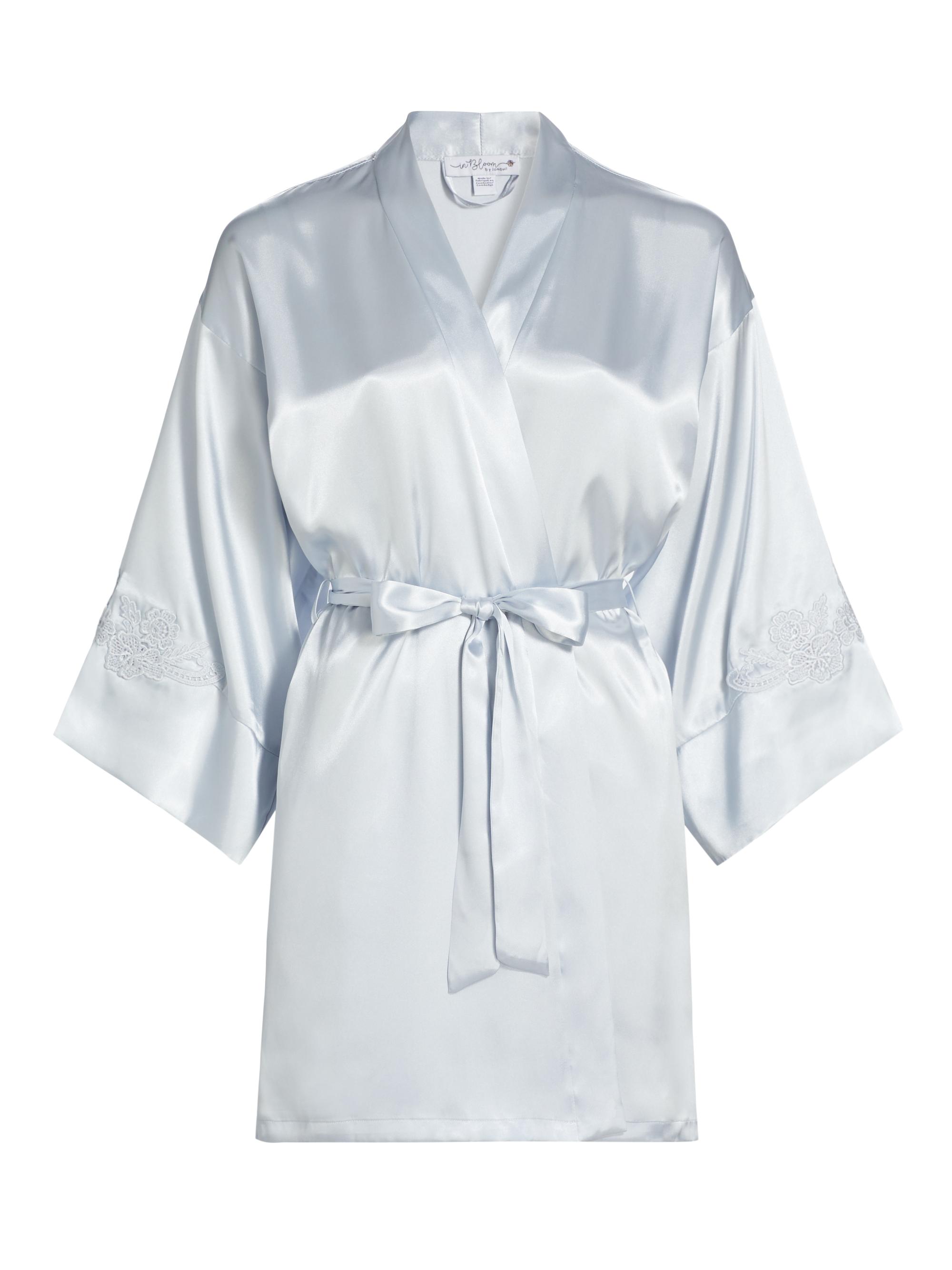 In Bloom Women's Reine Satin Wrap Robe - Silver