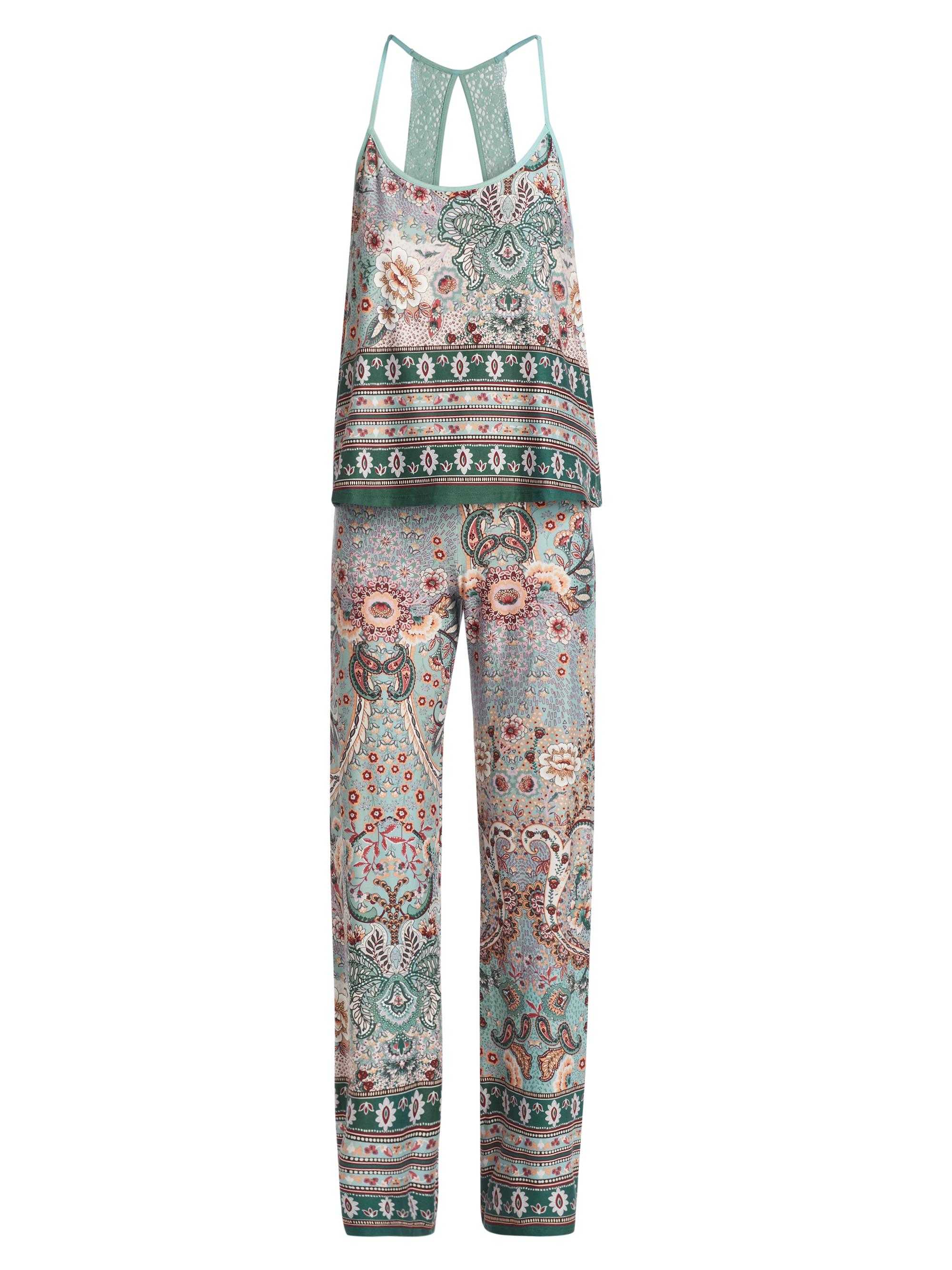 In Bloom Women's Solange Printed Pajamas - Mineral Blue