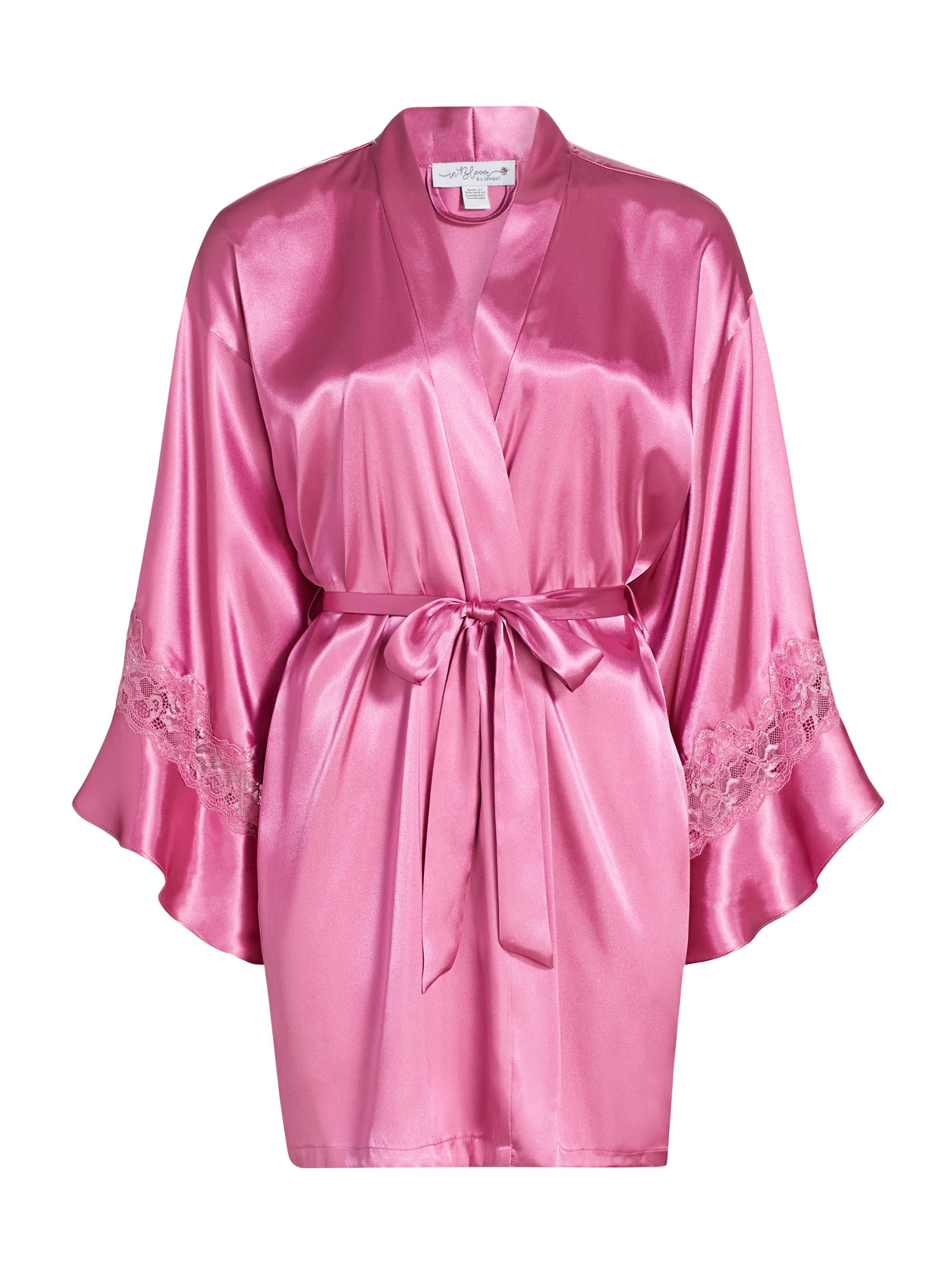 In Bloom Women's Joelle Satin Wrap Robe - Cedar Rose