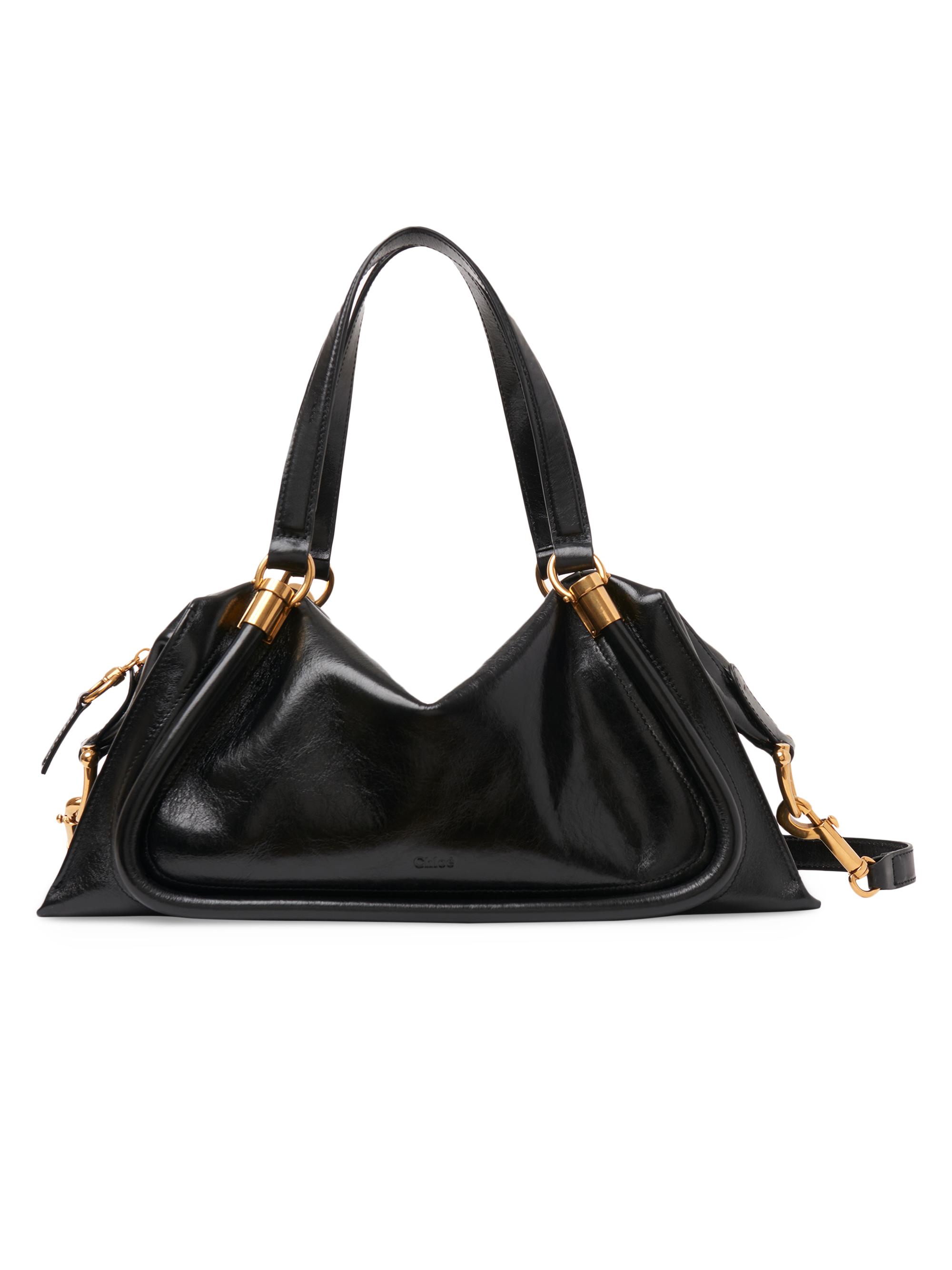 Chloé Women's Paraty 24 Leather Top Handle Bag - Black