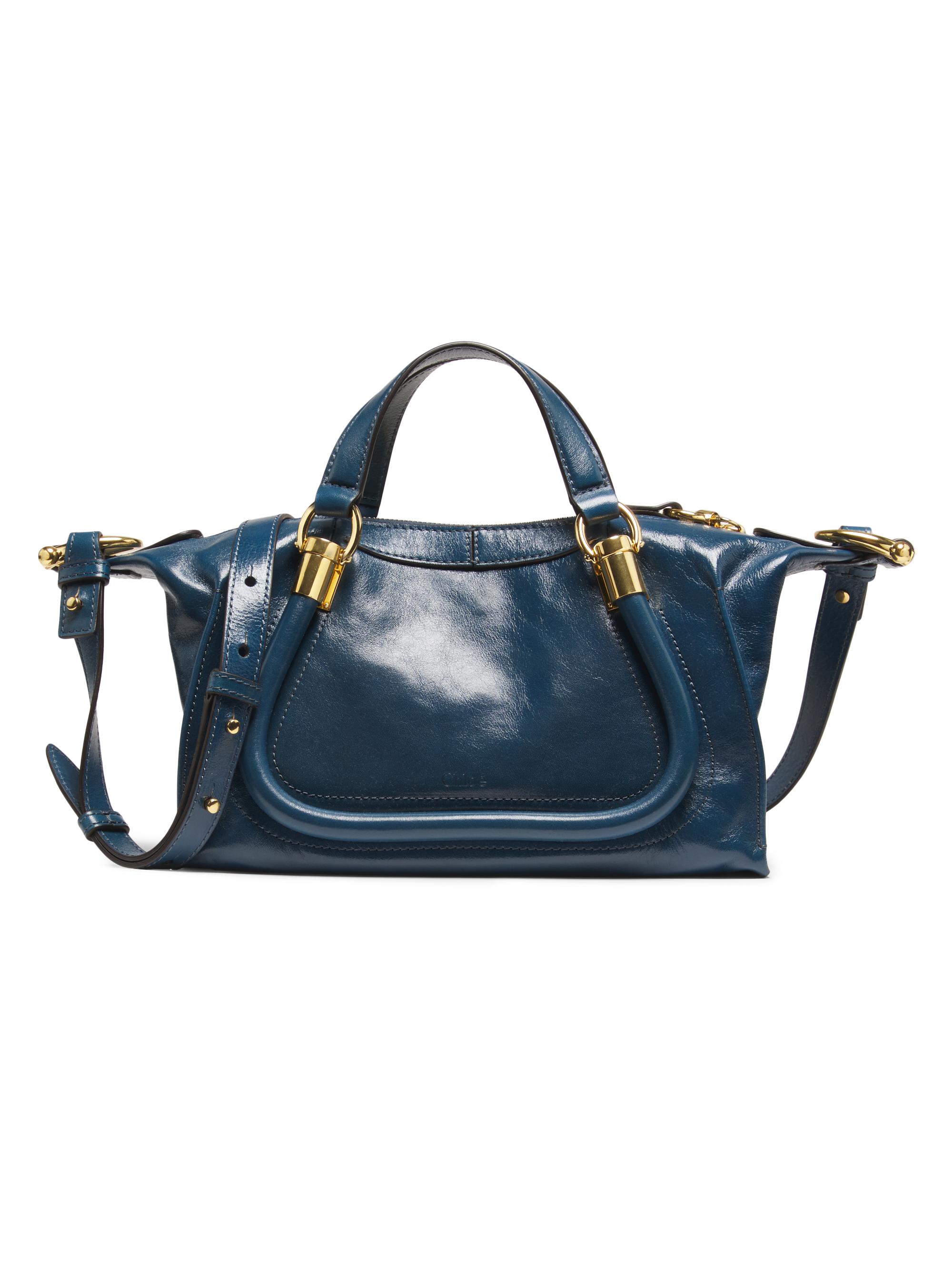 Chloé Women's  Paraty 24 Leather Top Handle Bag - Tapestry Blue