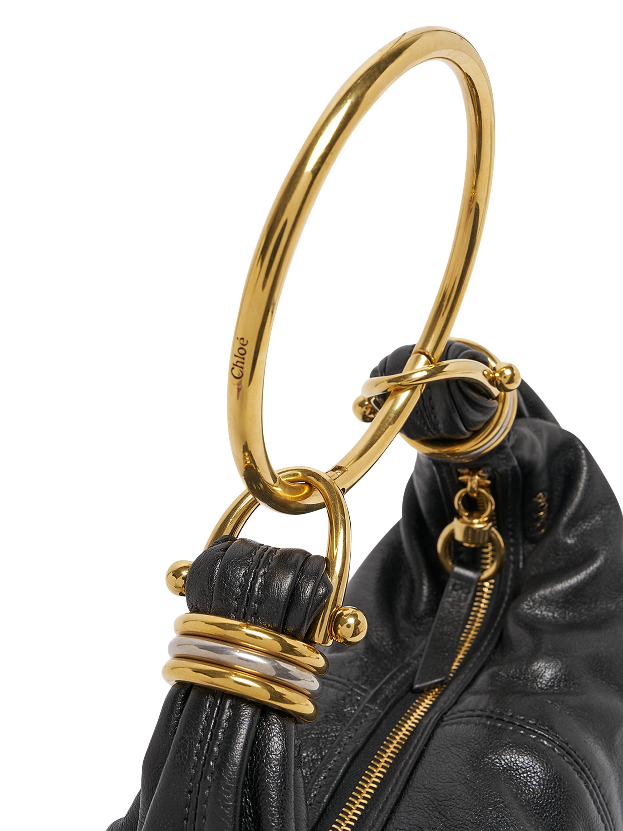 Chloé Small Bracelet Grained Leather Hobo Bag | Saks Fifth Avenue