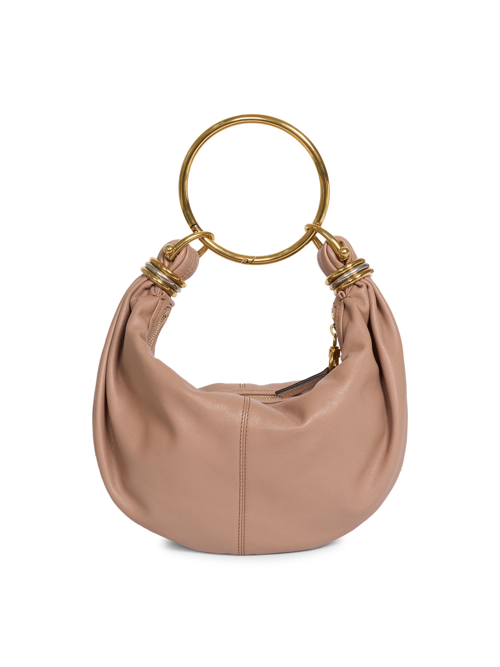 Chloé Women's  Bracelet Grained Leather Hobo Bag - Woodrose | Thumbnail 5